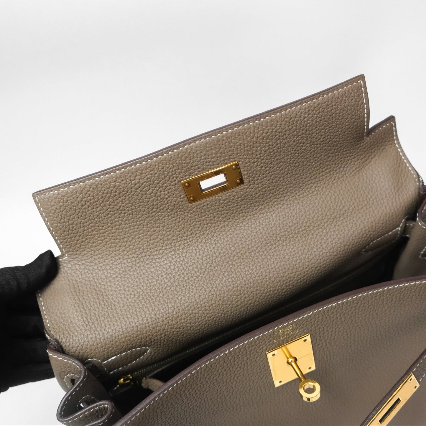Hermès Kelly II 28 Retourne Etoupe 18 Togo Gold Hardware