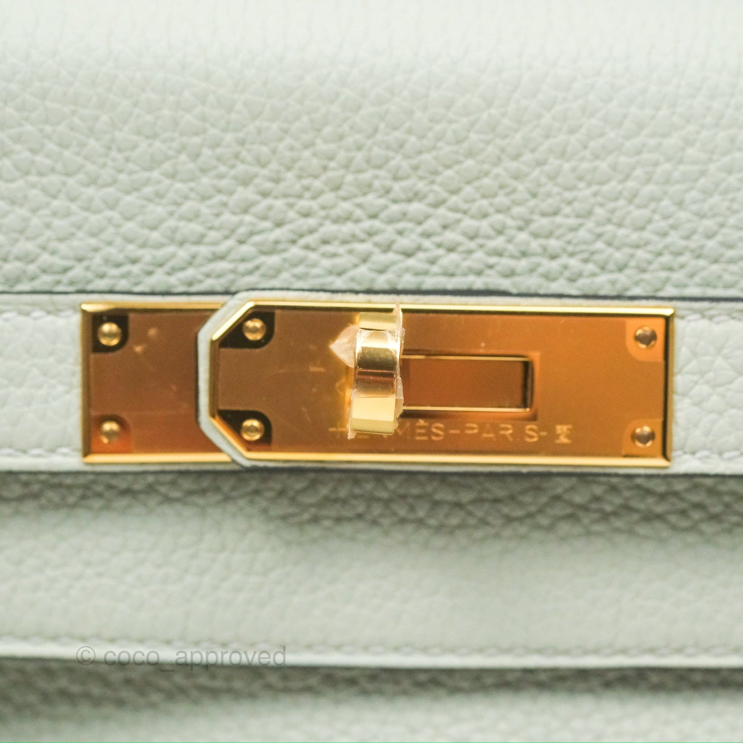 Hermès Kelly II 28 Retourne Togo Gris Neve Gold Hardware