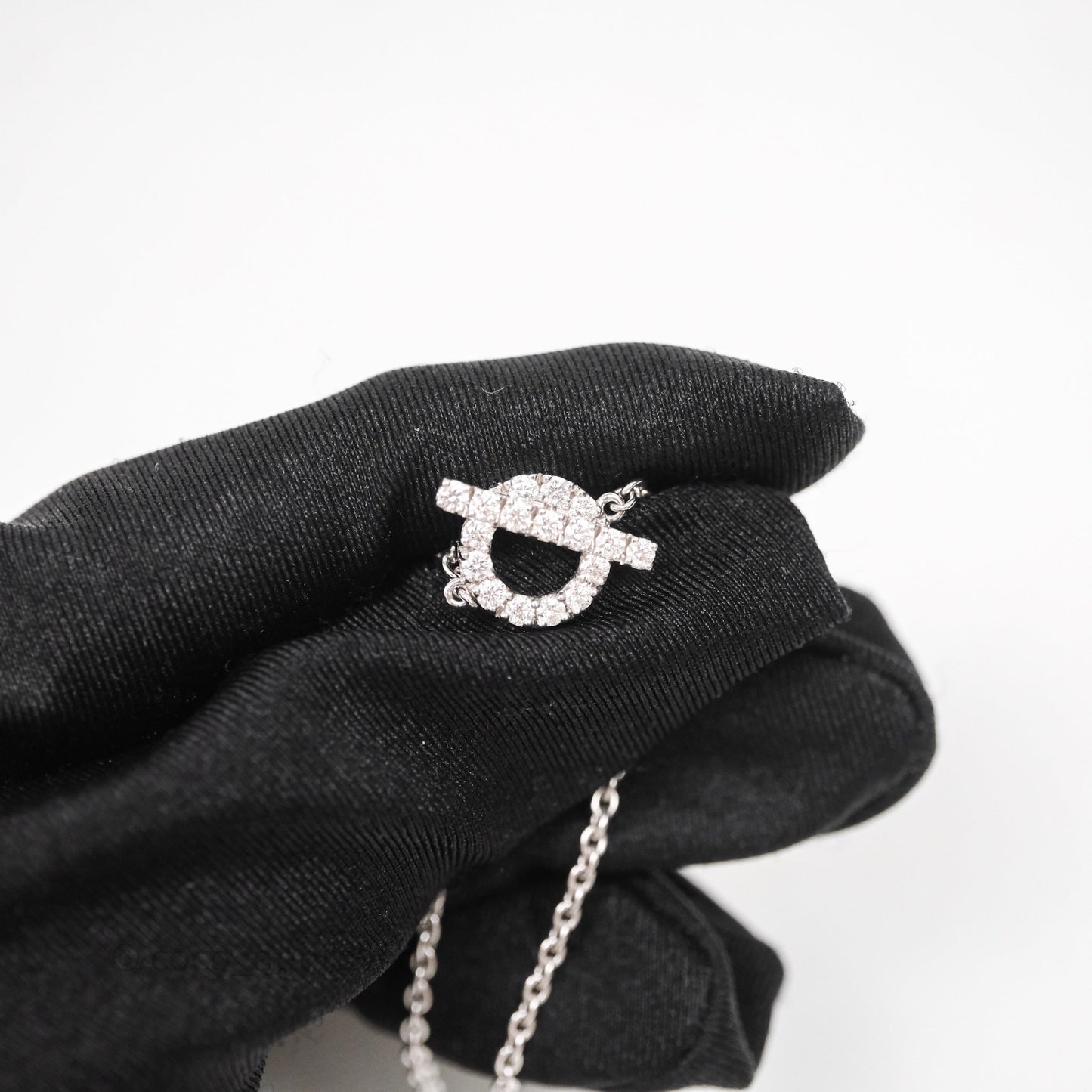 Hermès Finesse Bracelet Diamonds White Gold