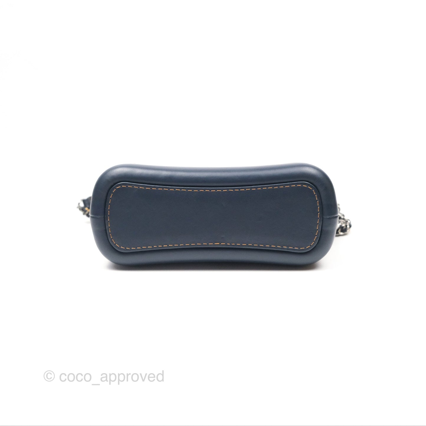 Chanel Small Gabrielle Hobo Quilted Navy Aged Denim