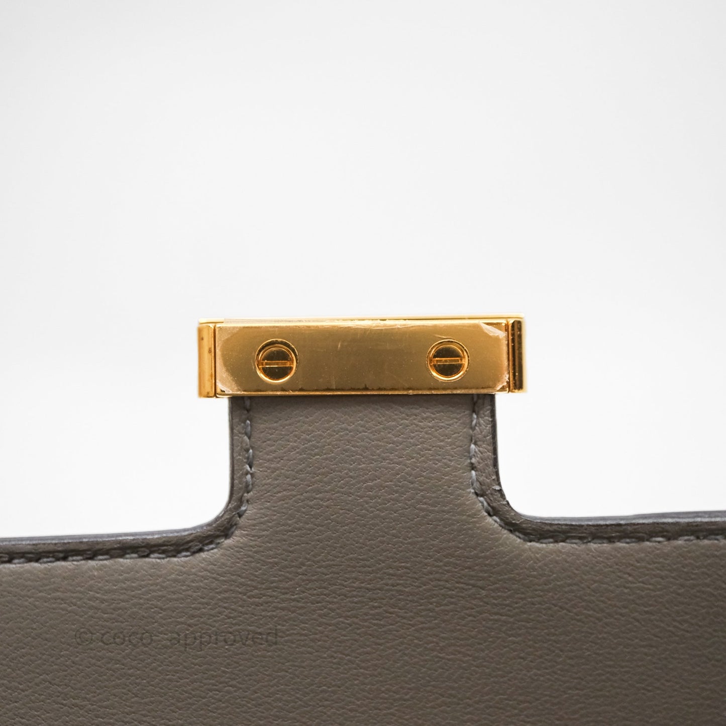 Hermès Constance Long To Go Wallet Gris Meyer 0L Epsom Gold Hardware