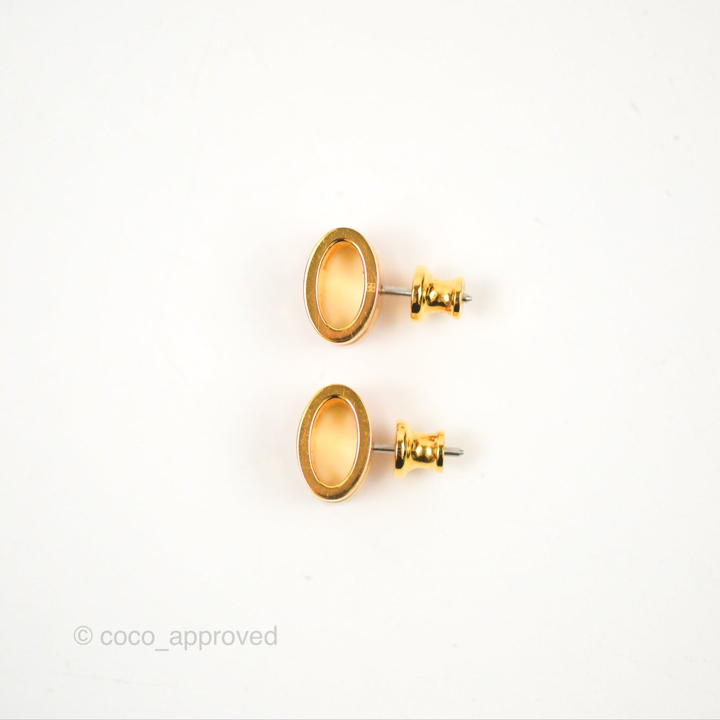 Hermès Pop H Earrings Red Gold Hardware