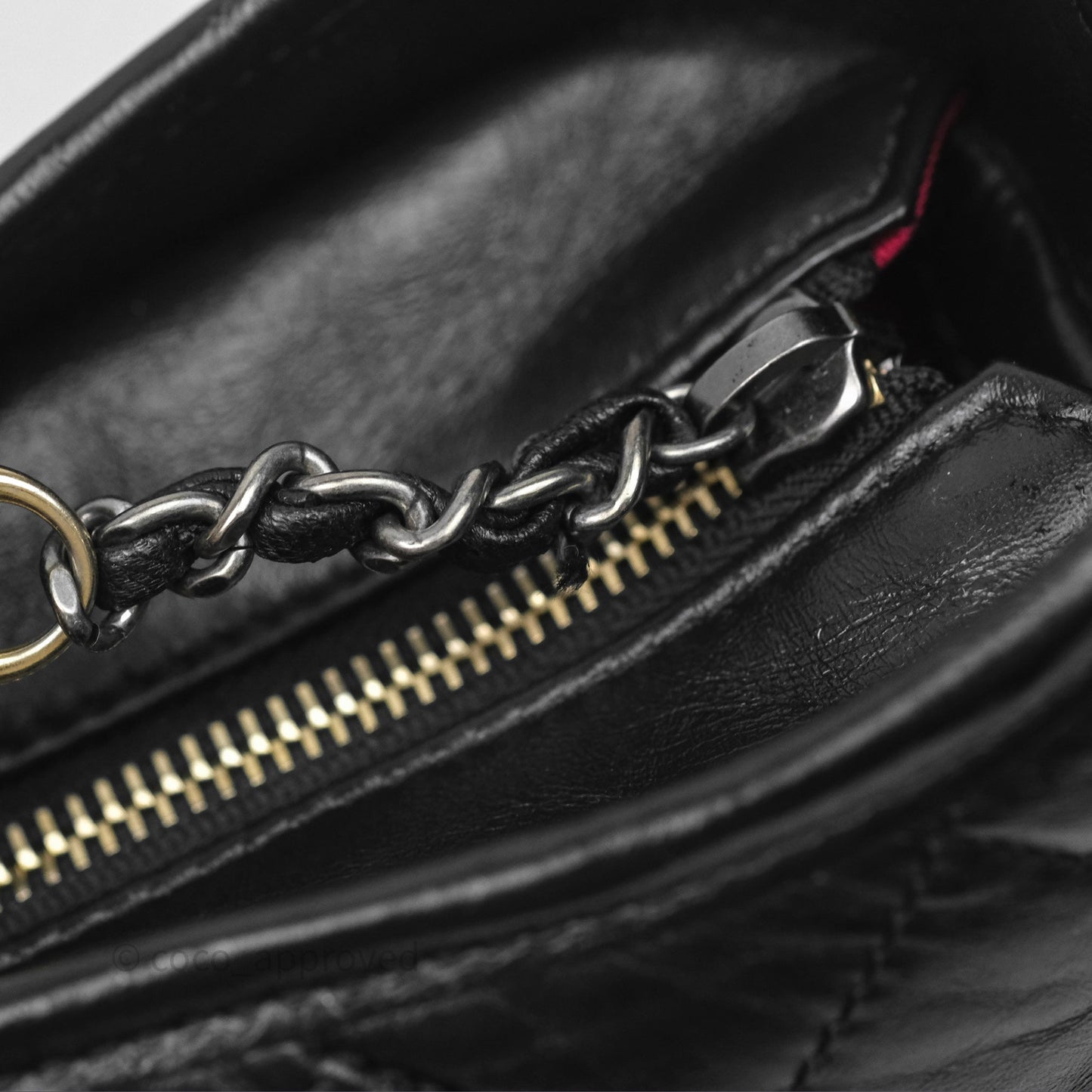 Chanel Large Gabrielle Hobo Black Aged Calfskin Mixed Hardware