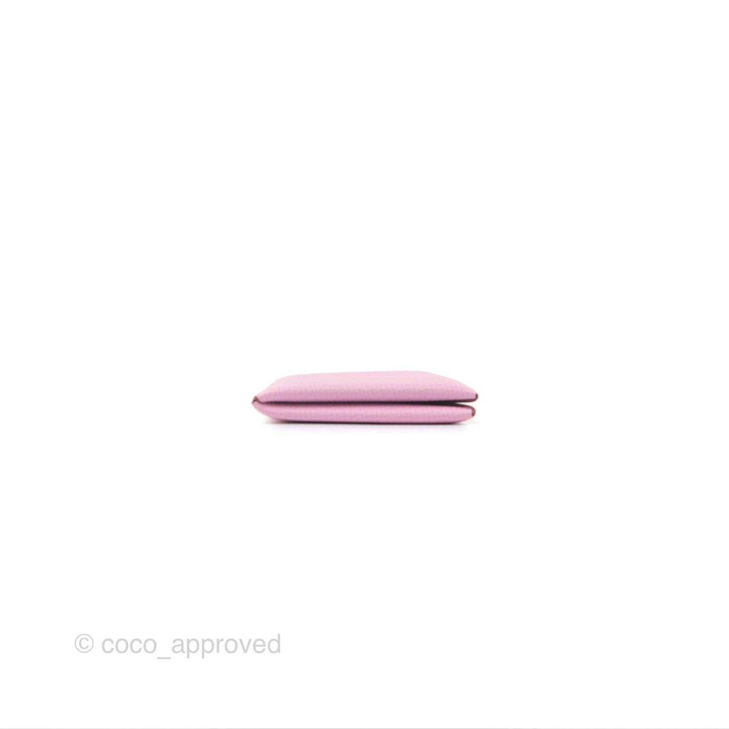 Hermès Calvi Card Holder Mauve Sylvestre Epsom