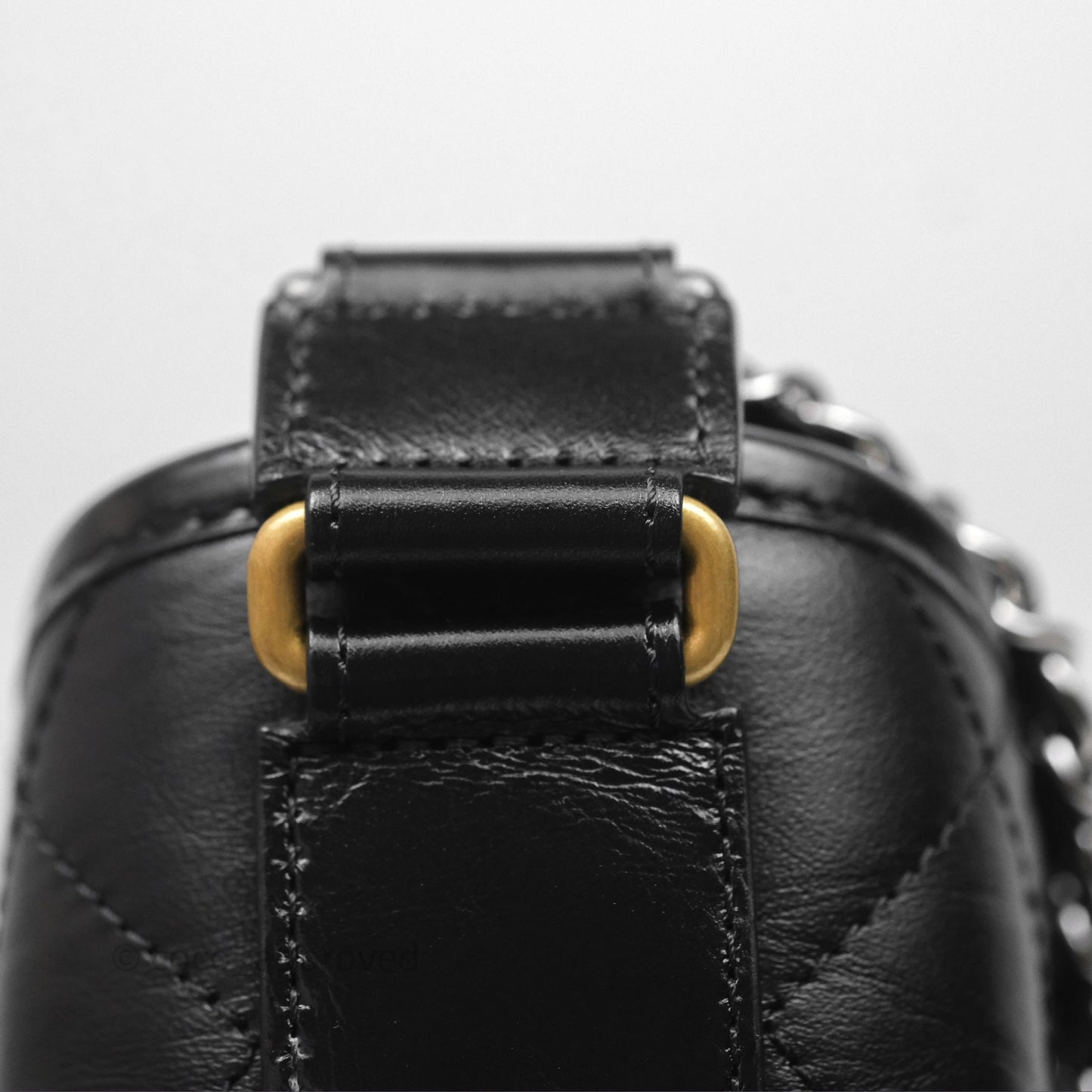 Chanel New Medium Gabrielle Hobo Quilted Black Aged Calfskin