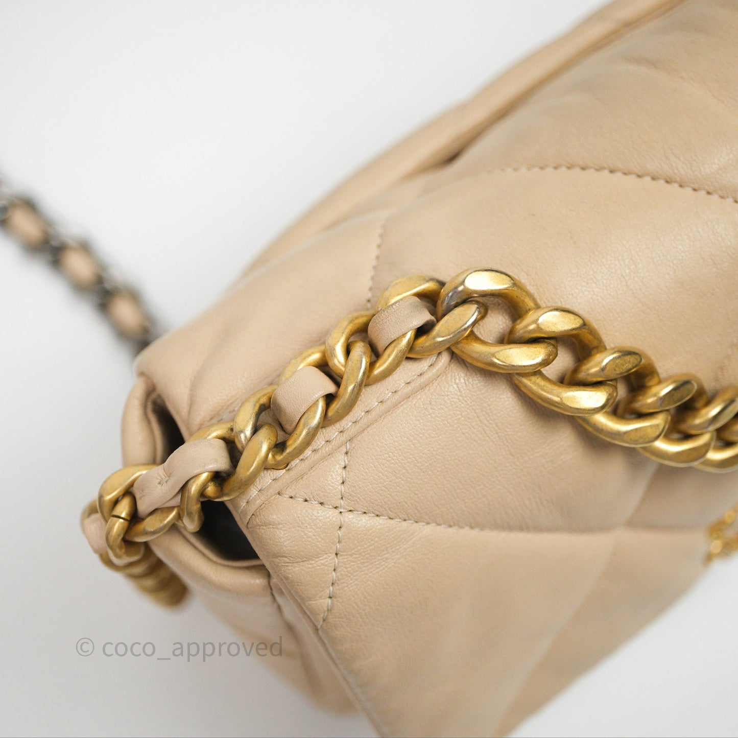 Chanel 19 Small Beige Mixed Hardware