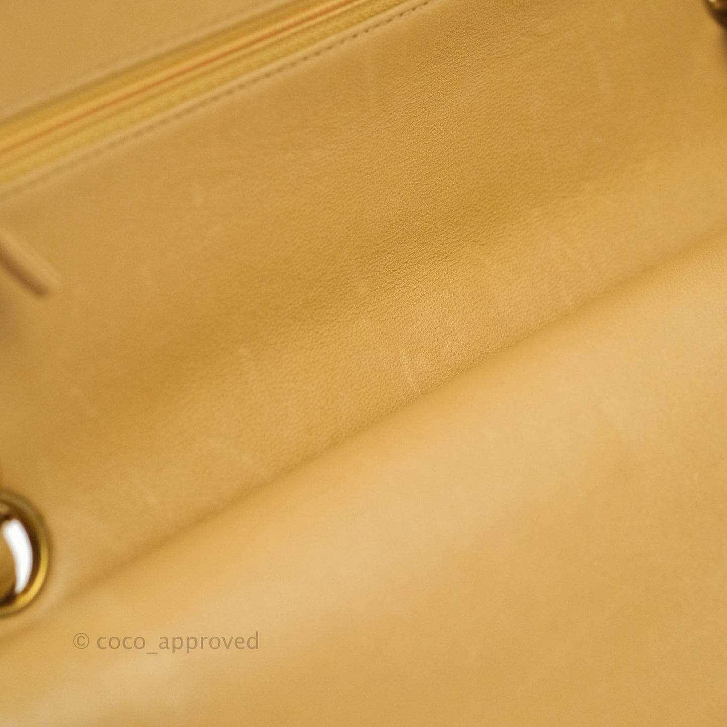 Chanel Classic Vintage M/L Medium Double Flap Bag Beige Lambskin 24K Gold Hardware