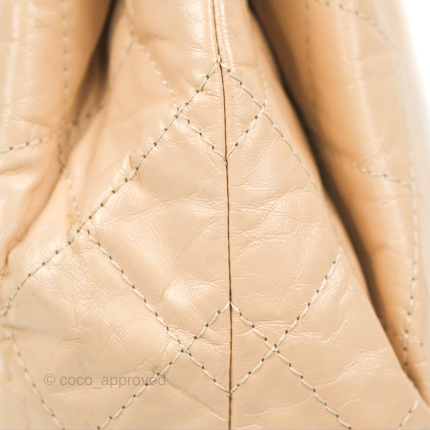 Chanel Small Gabrielle Backpack Beige Black Aged Calfskin