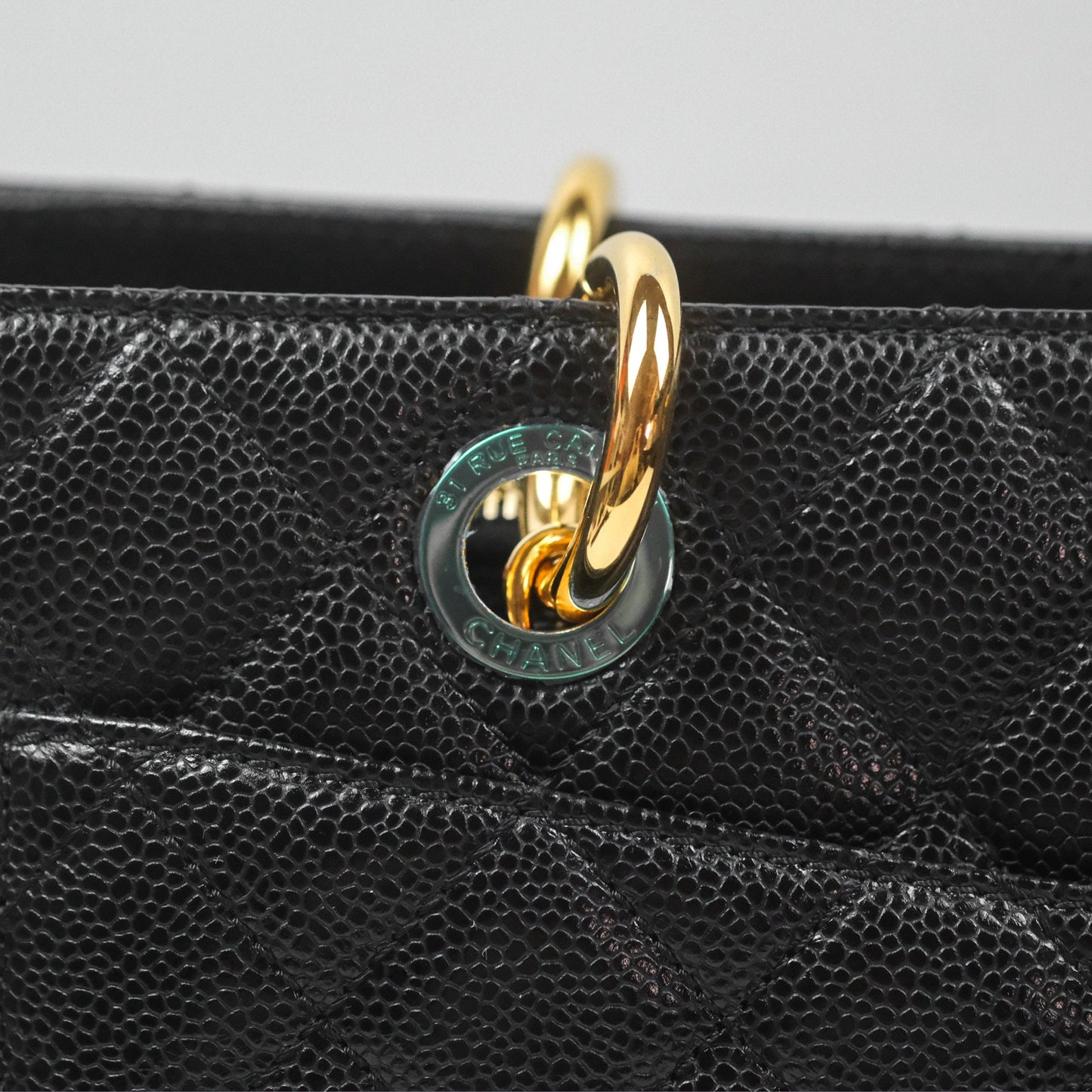 Chanel GST Black Caviar Gold Hardware