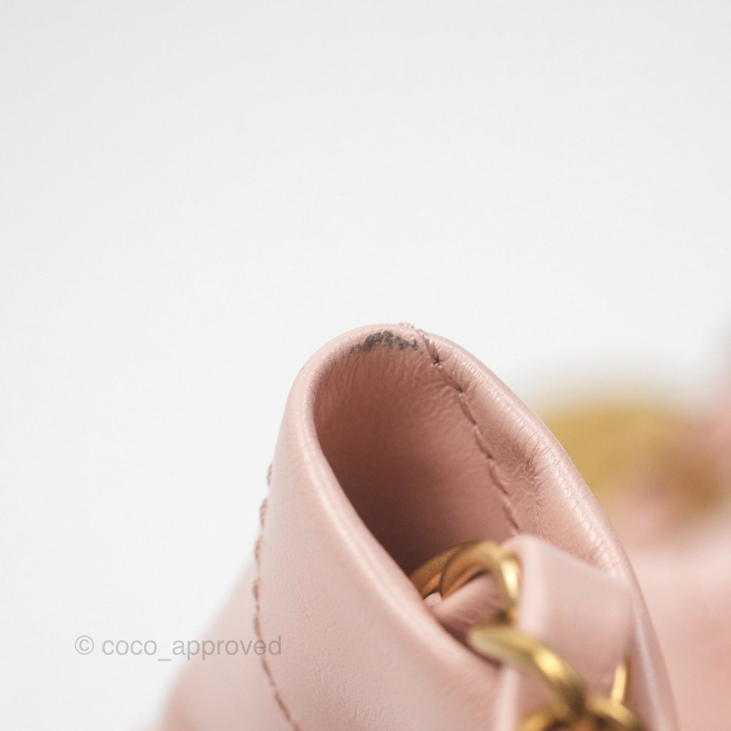 Chanel 22 Small Quilted Pink Shiny Crumpled Calfskin Aged Gold Hardware