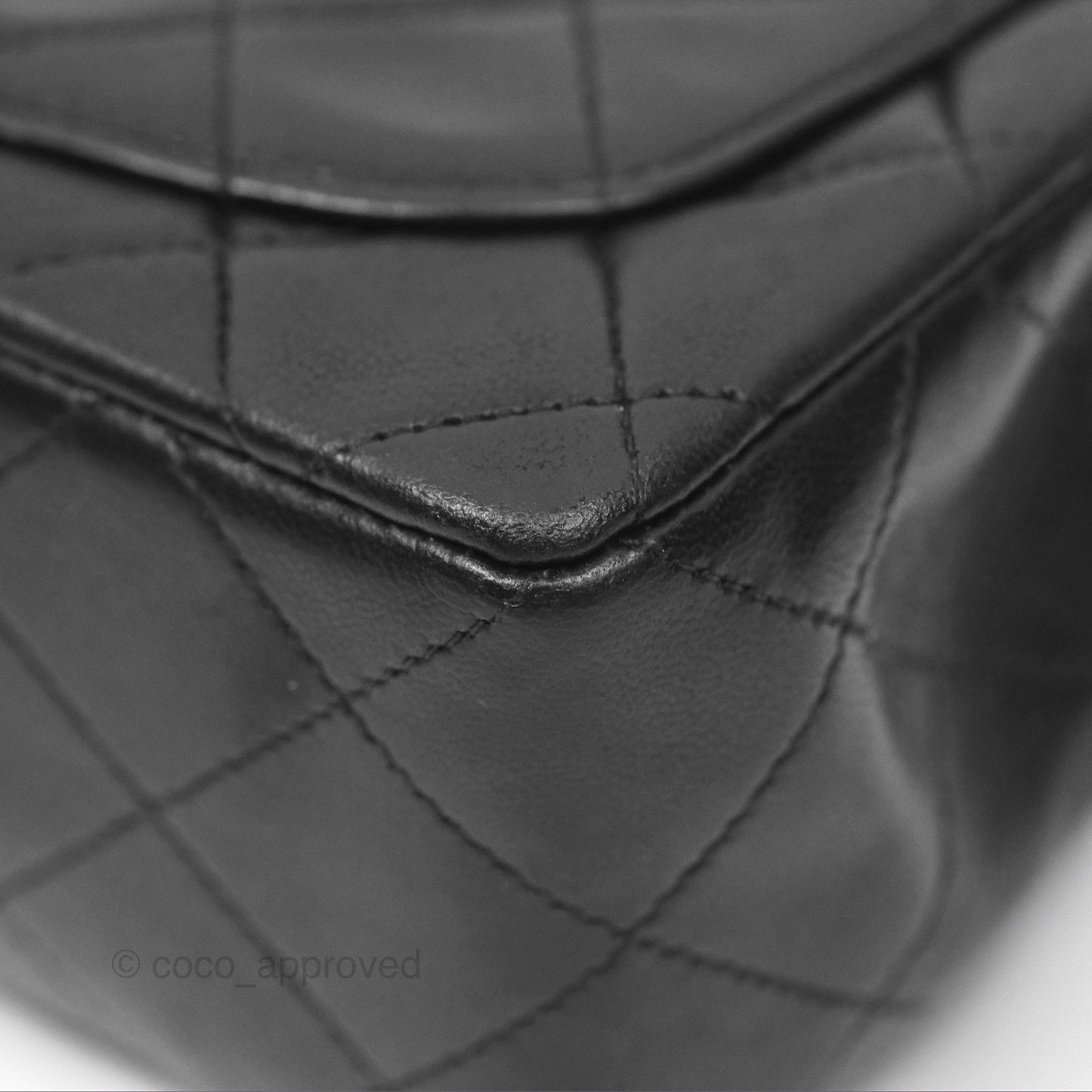 Chanel Vintage Mini Square Black Lambskin 24K Gold Hardware