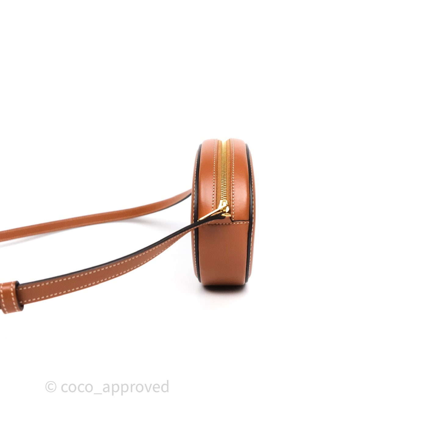 Celine Mini Oval Bag Cuir Triomphe Tan Calfskin