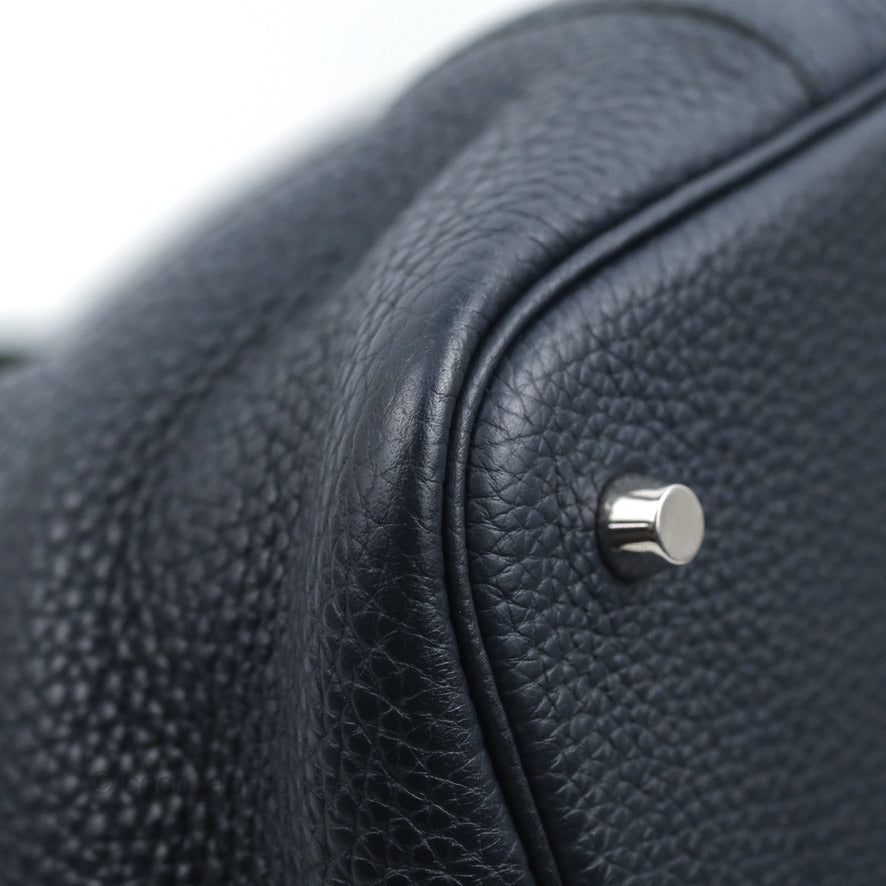 Hermès Picotin 22 Bleu Nuit 2Z Clemence Palladium Hardware