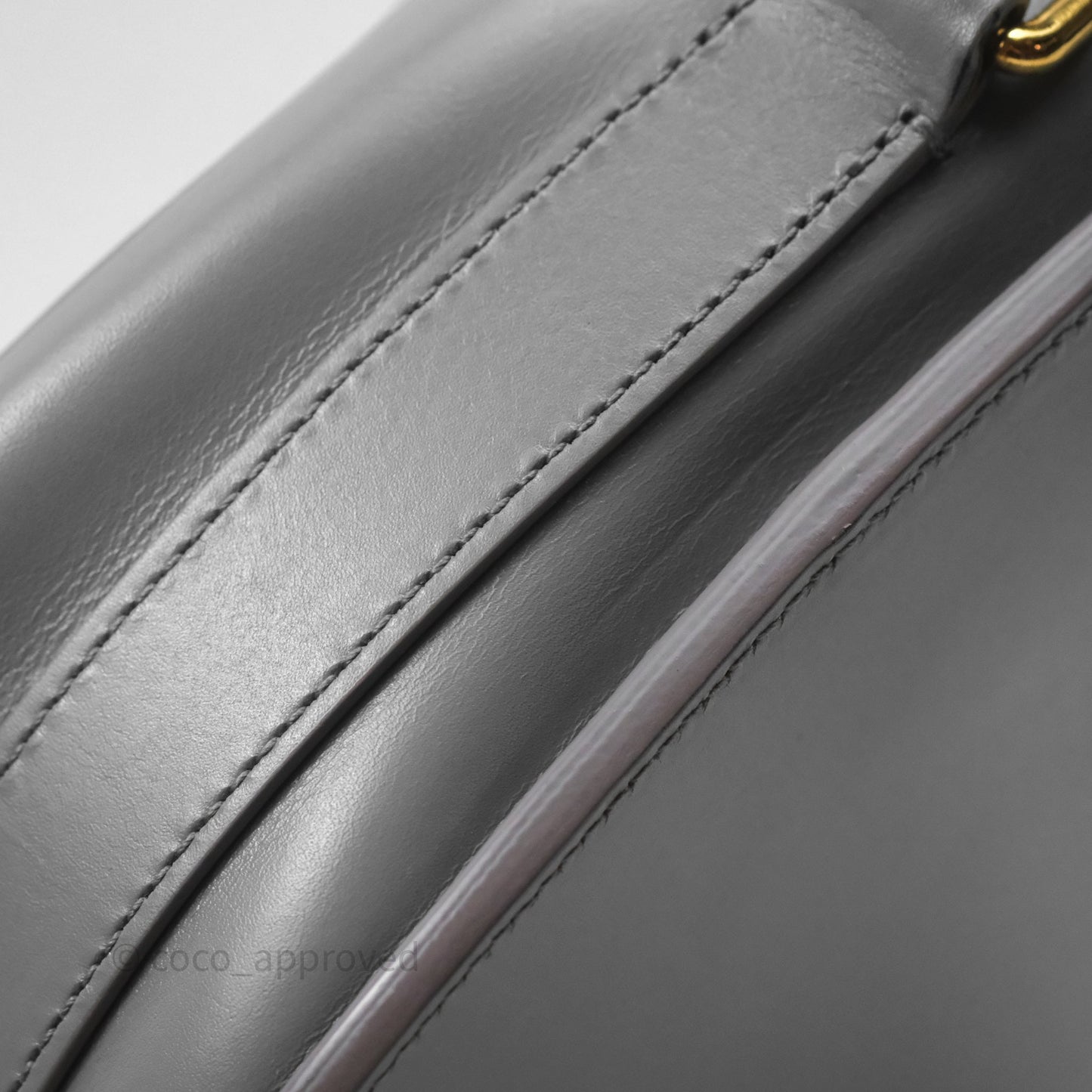 Christian Dior Medium Bobby Flap Grey Box Calfskin