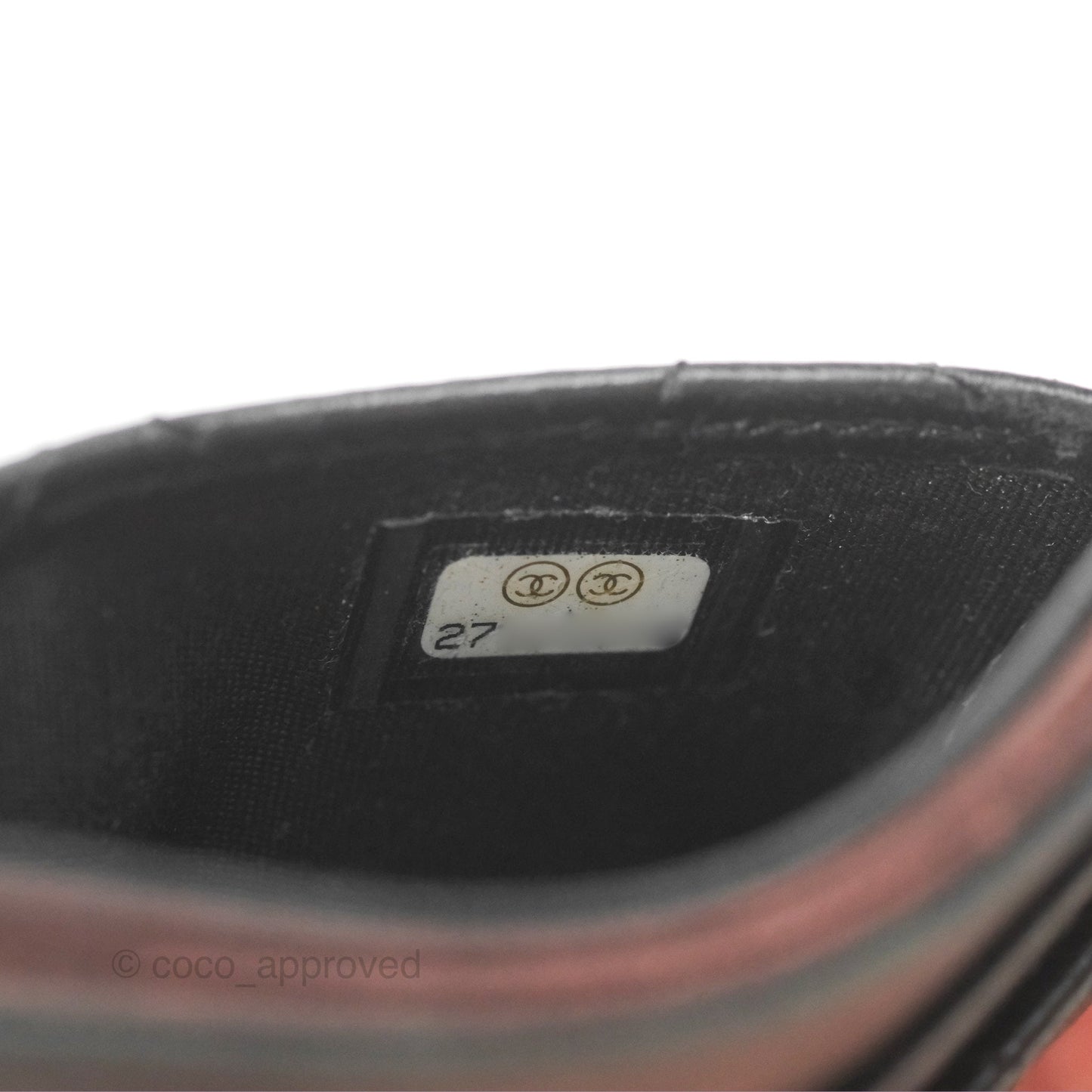 Chanel Classic Flat Card Holder Black Lambskin Gold Hardware