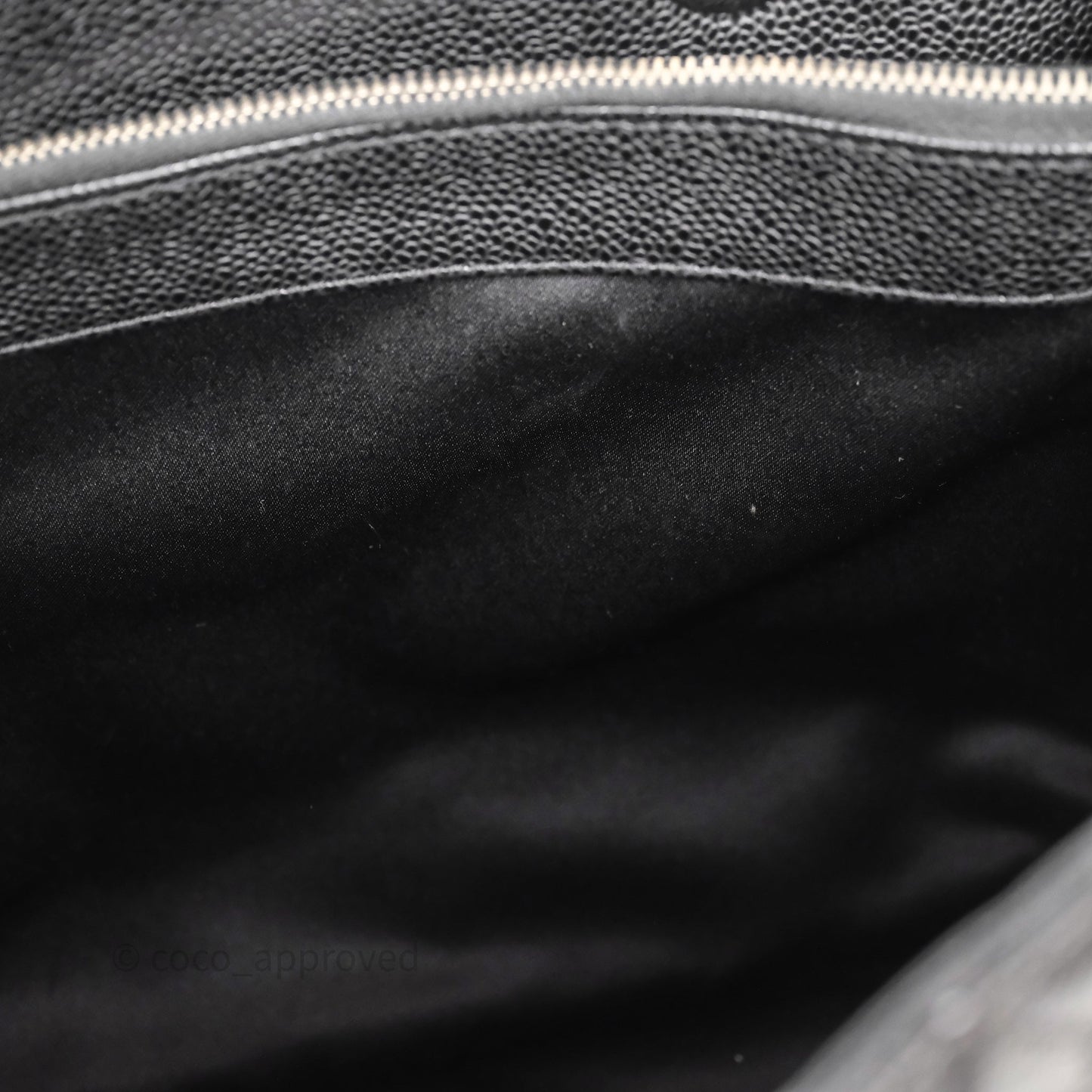 Chanel GST Black Caviar Silver Hardware