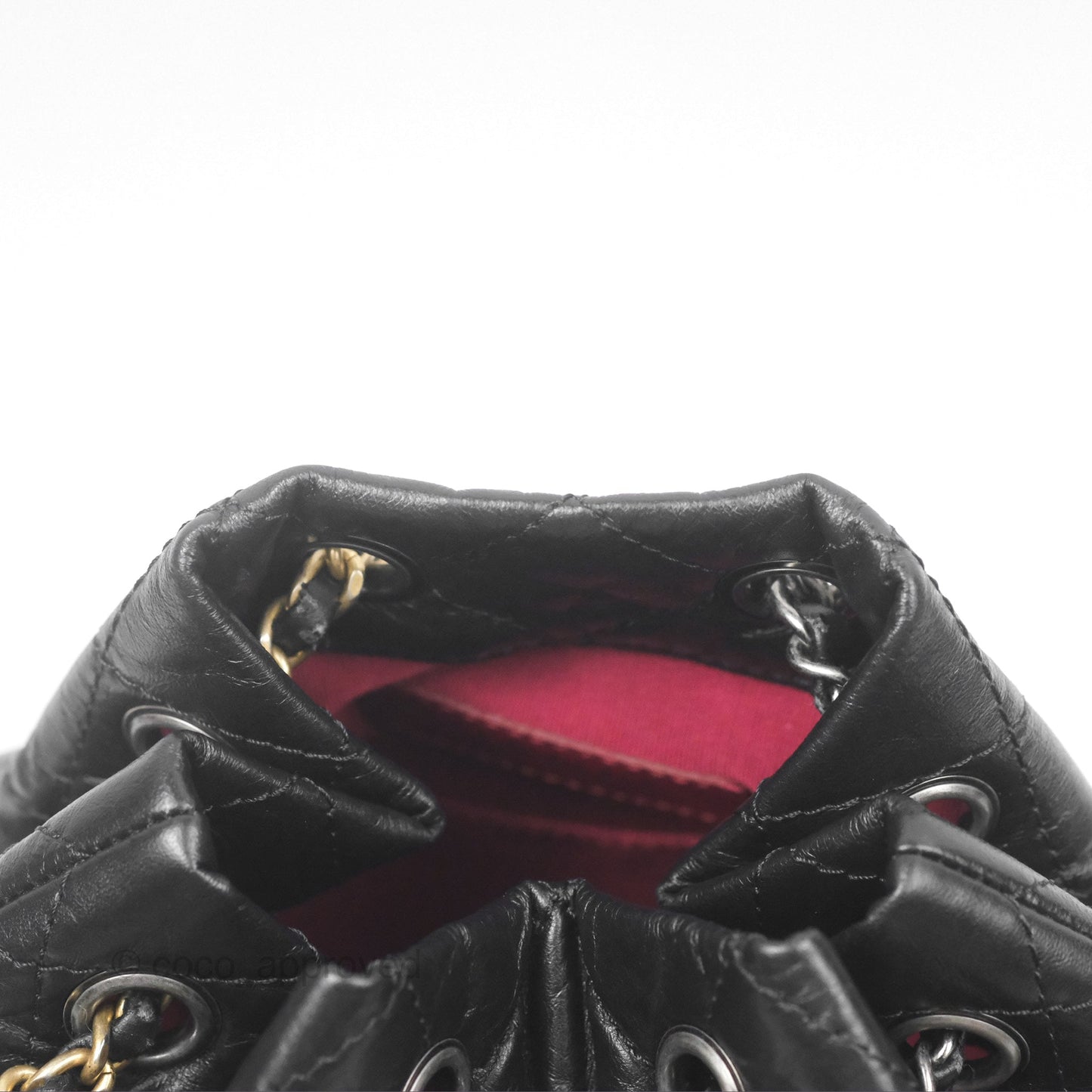 Chanel Small Gabrielle Backpack Black Aged Calfskin