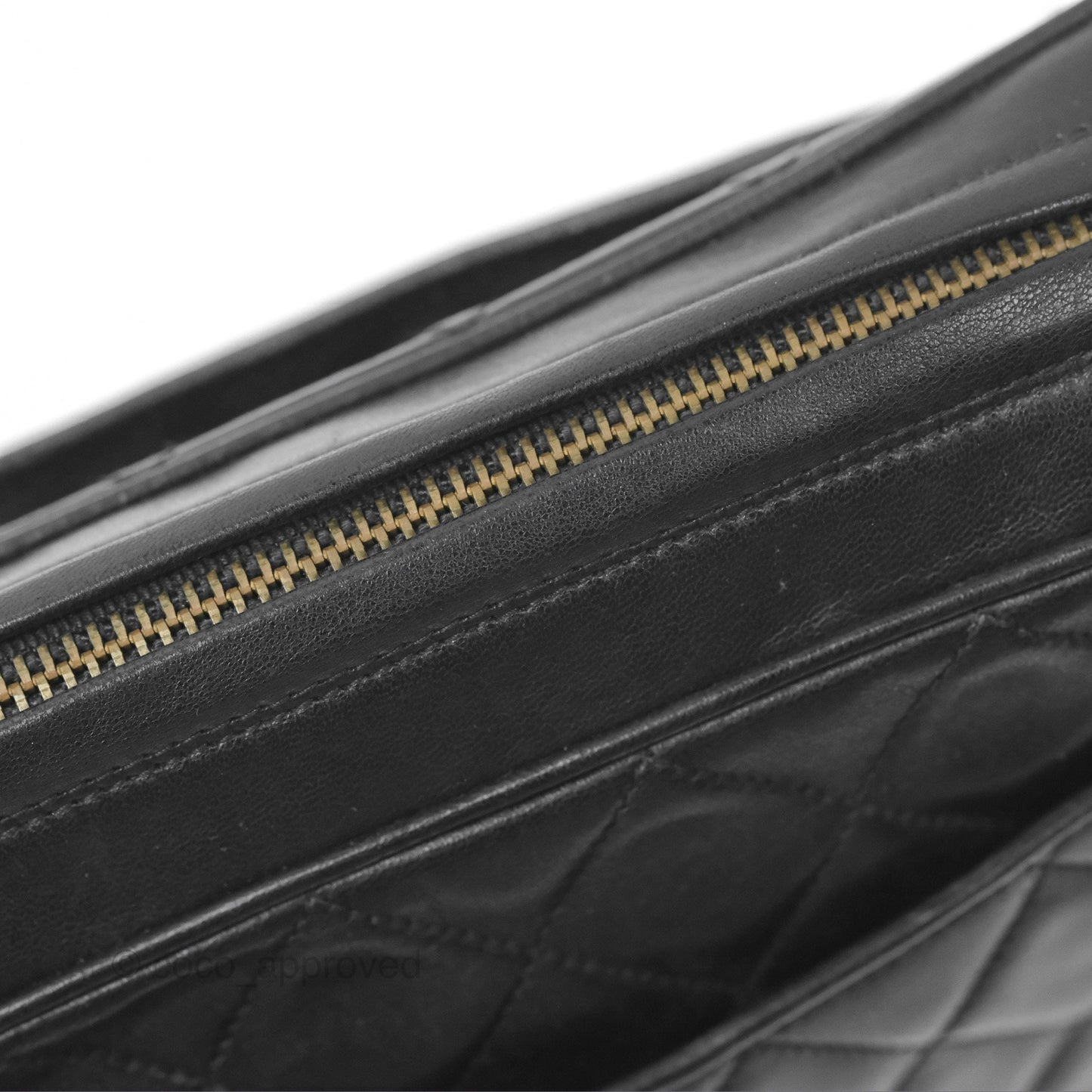 Chanel Vintage Quilted Shoulder Bag Black Lambskin Gold Hardware