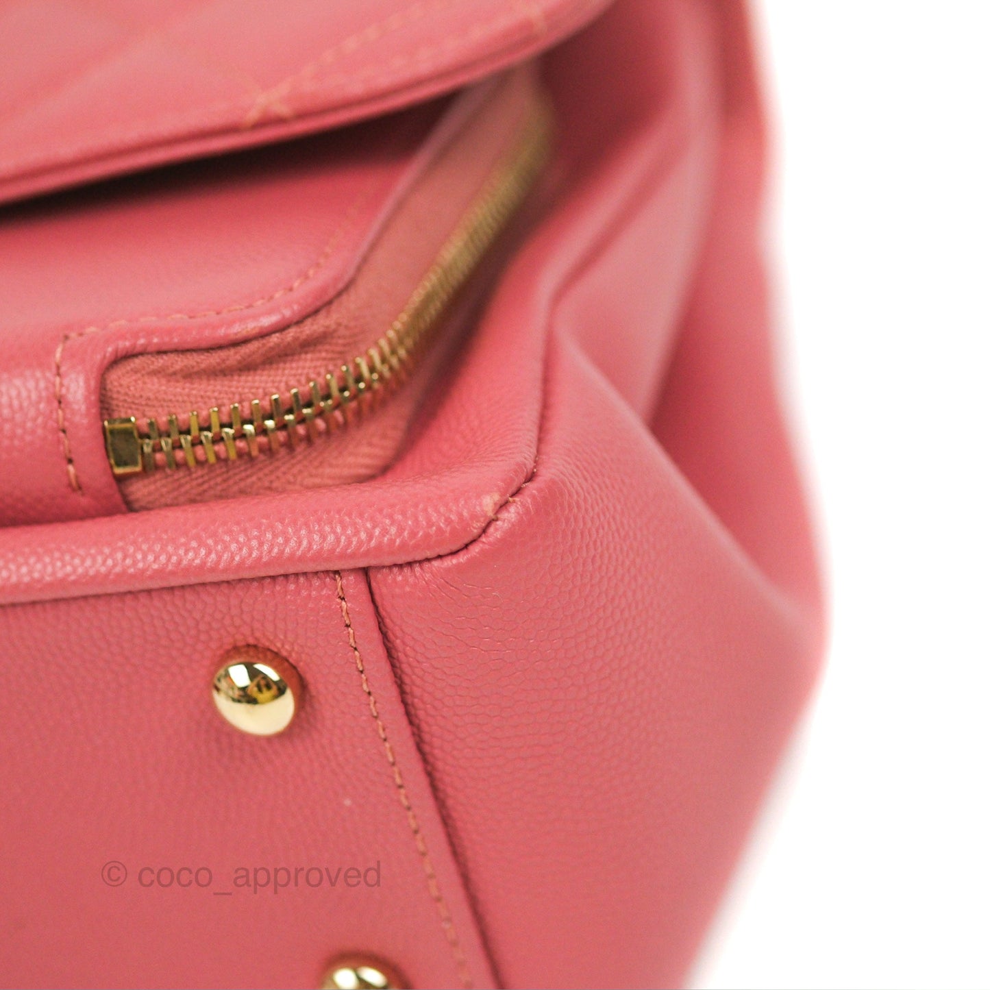 Chanel Quilted Medium Business Affinity Flap Pink Caviar Gold Hardware