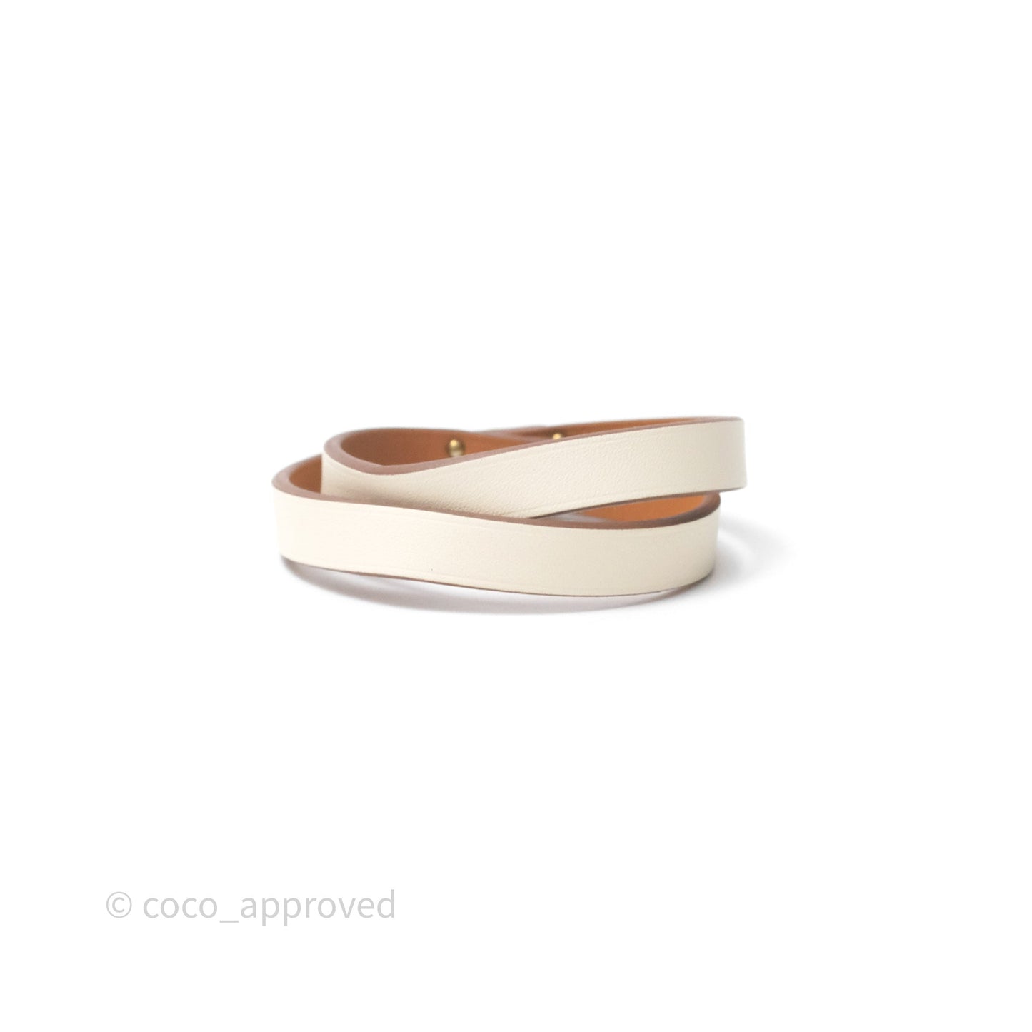 Hermès Mini Kelly Double Tour Bracelet Nata Swift Gold Hardware
