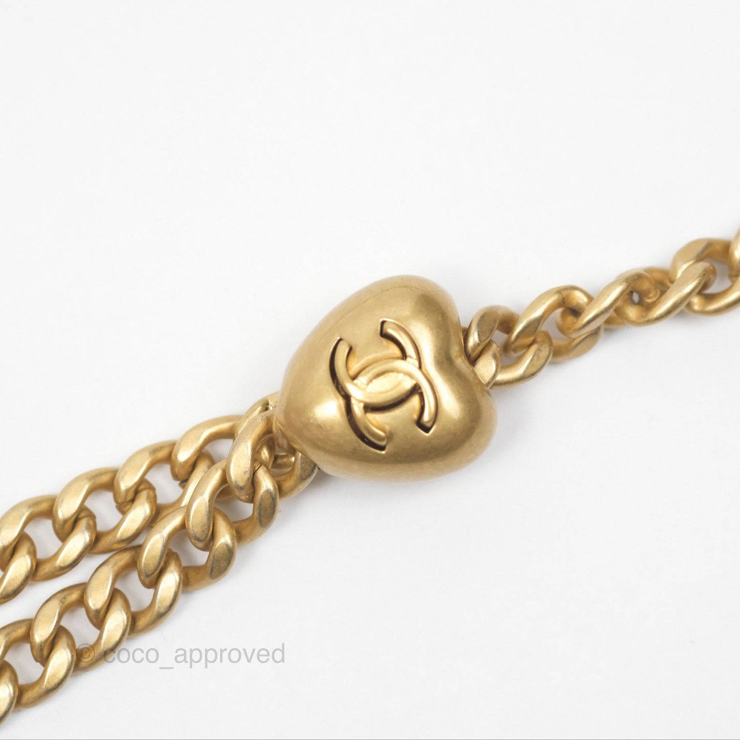 Chanel Mini Flap Bag Heart Adjustable Chain Dusty Pink Caviar Aged Gold Hardware