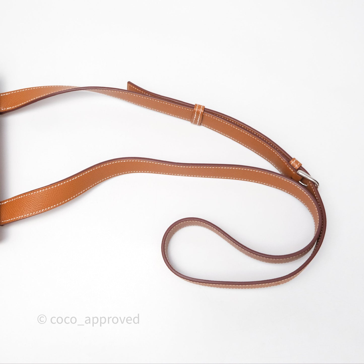 Hermès Della Cavalleria Mini Bag Gold 37 Epsom Palladium Hardware