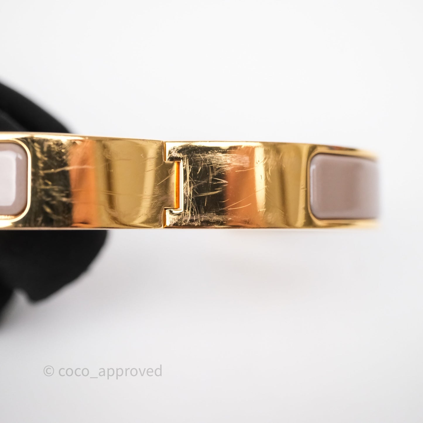 Hermès Clic H Bracelet Marron Glace Gold Hardware