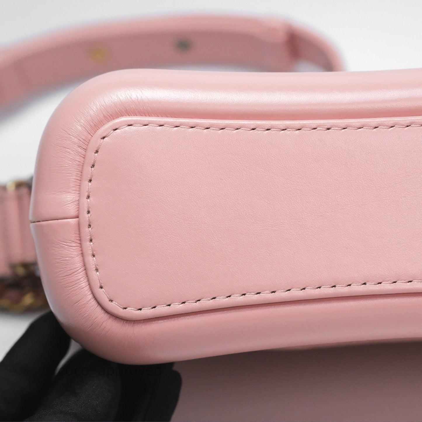 Chanel Small Gabrielle Hobo Quilted Pink Aged Calfskin