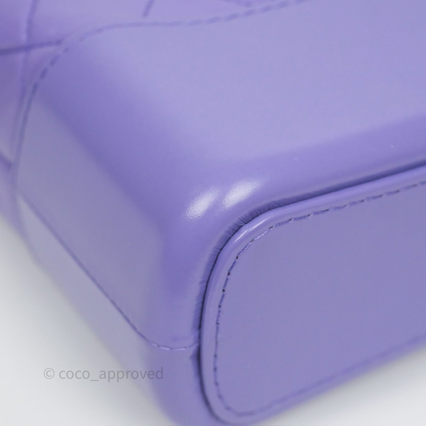 Chanel Quilted Medium Gabrielle Purple Aged Calfskin