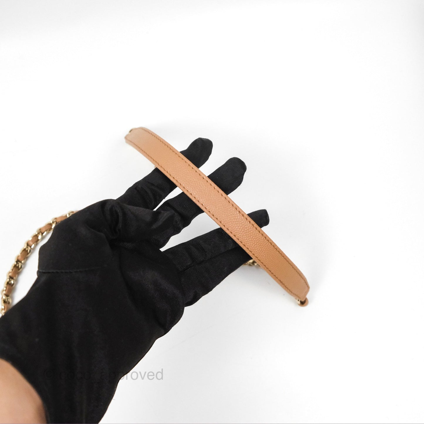 Chanel Mini Coco Handle Dark Beige Caviar Gold Hardware