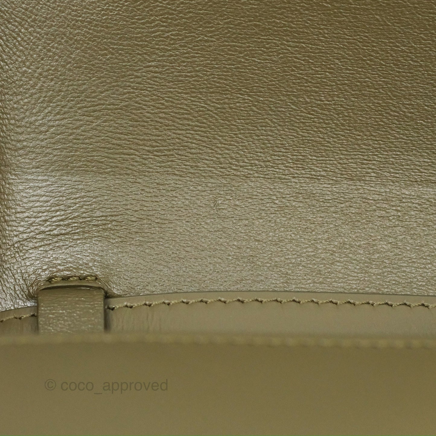 Celine Medium Classic Box Flap Dark Olive Green Box Calfskin Gold Hardware