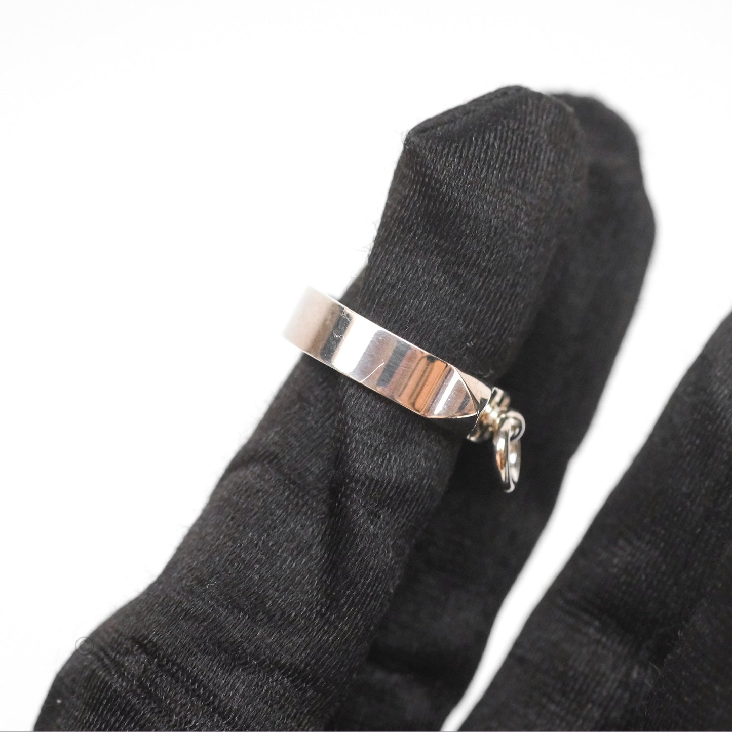 Hermes Collier de Chien Ring PM Sterling Silver Size 52