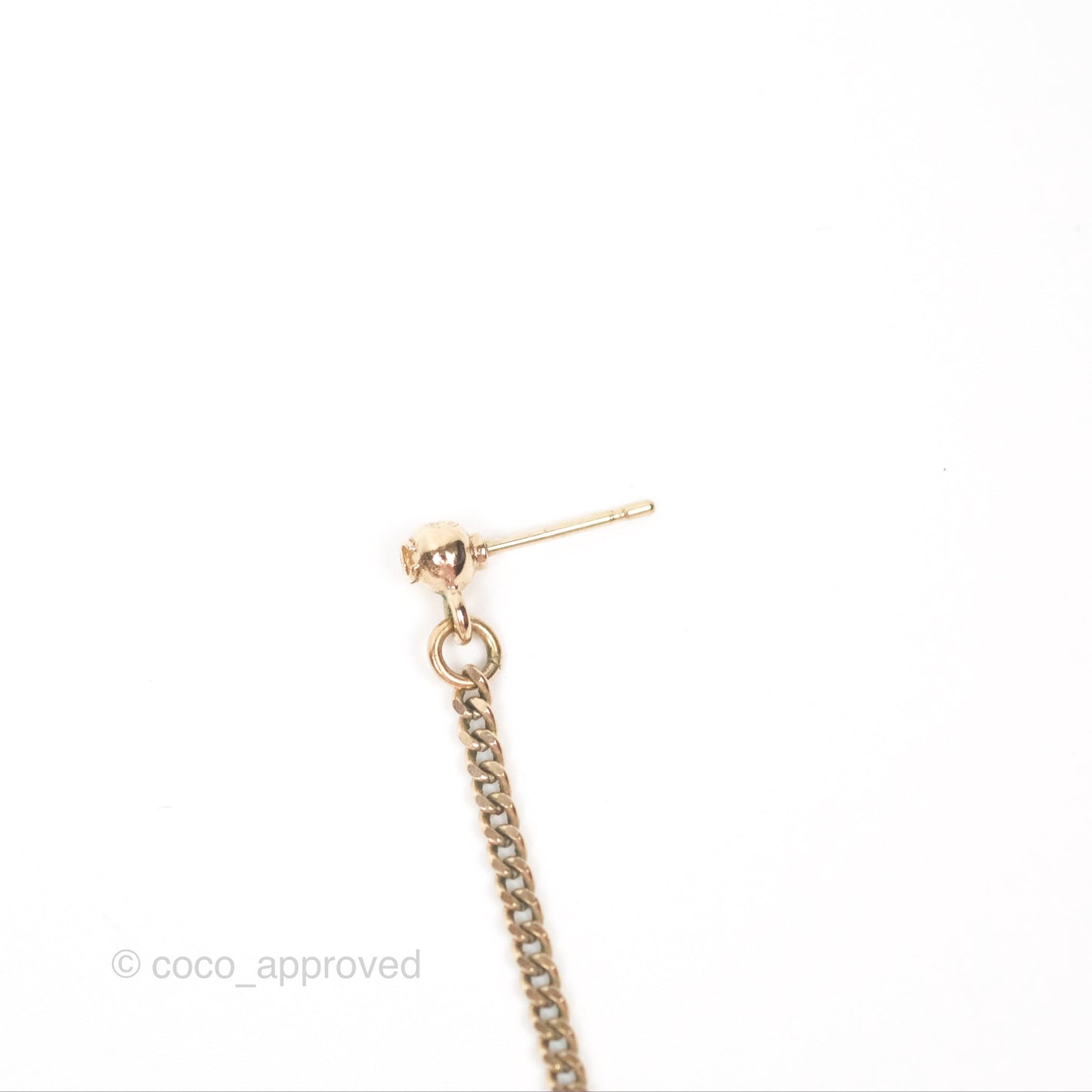Chanel Multicolor Crystal CC Drop Earrings Gold Tone