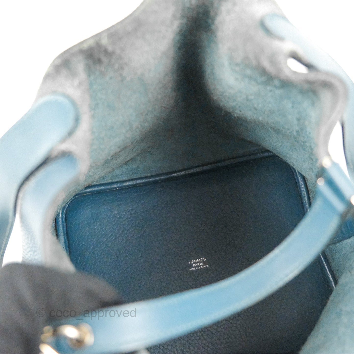 Hermès Picotin 22 Vert Bosphore Clemence Silver Hardware