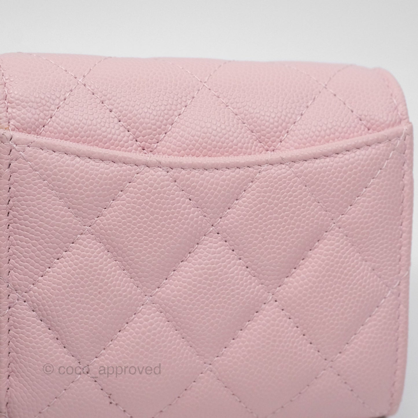 Chanel Classic Short Flap Wallet Pink Caviar Gold Hardware