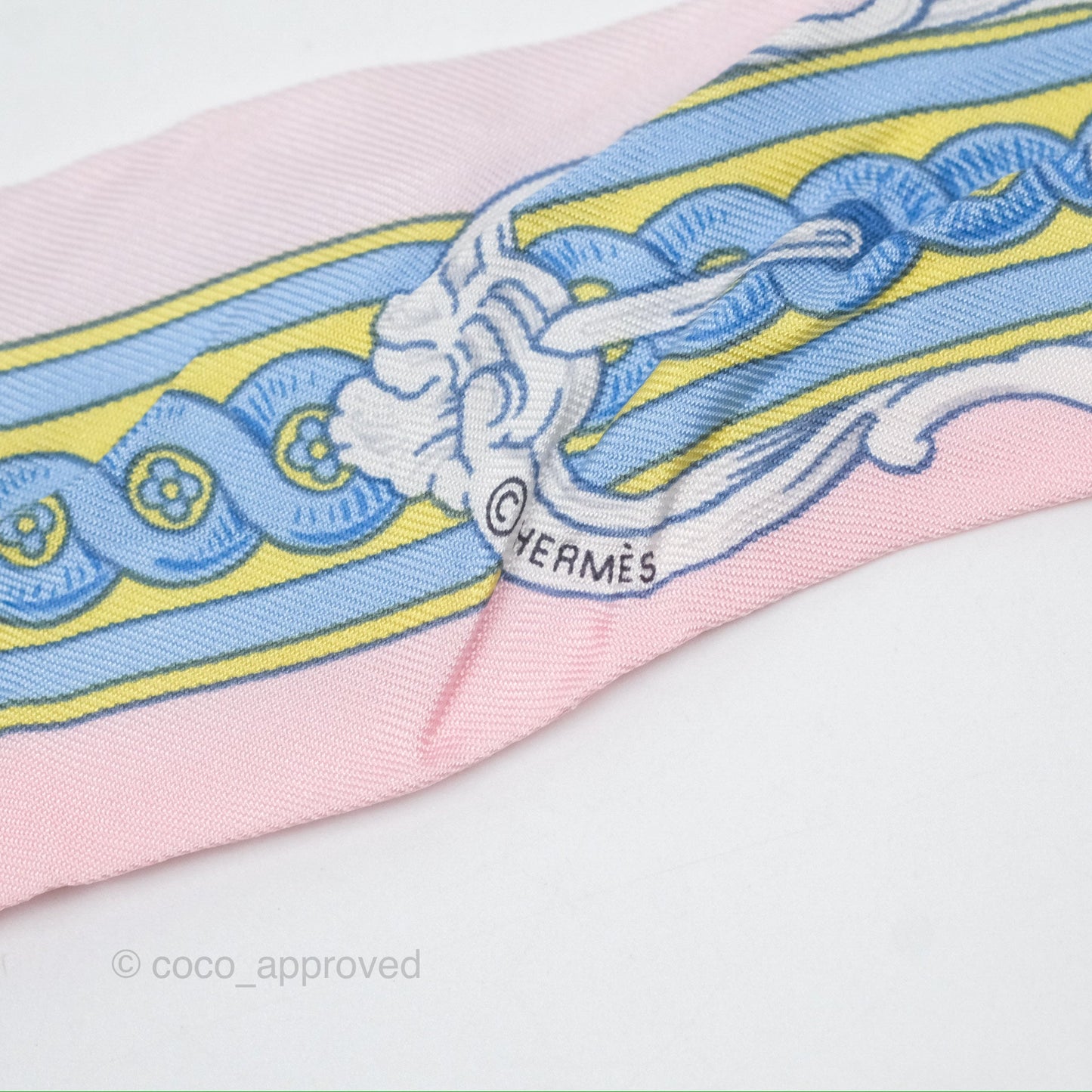 Hermès Silk Bride De Cour Twilly