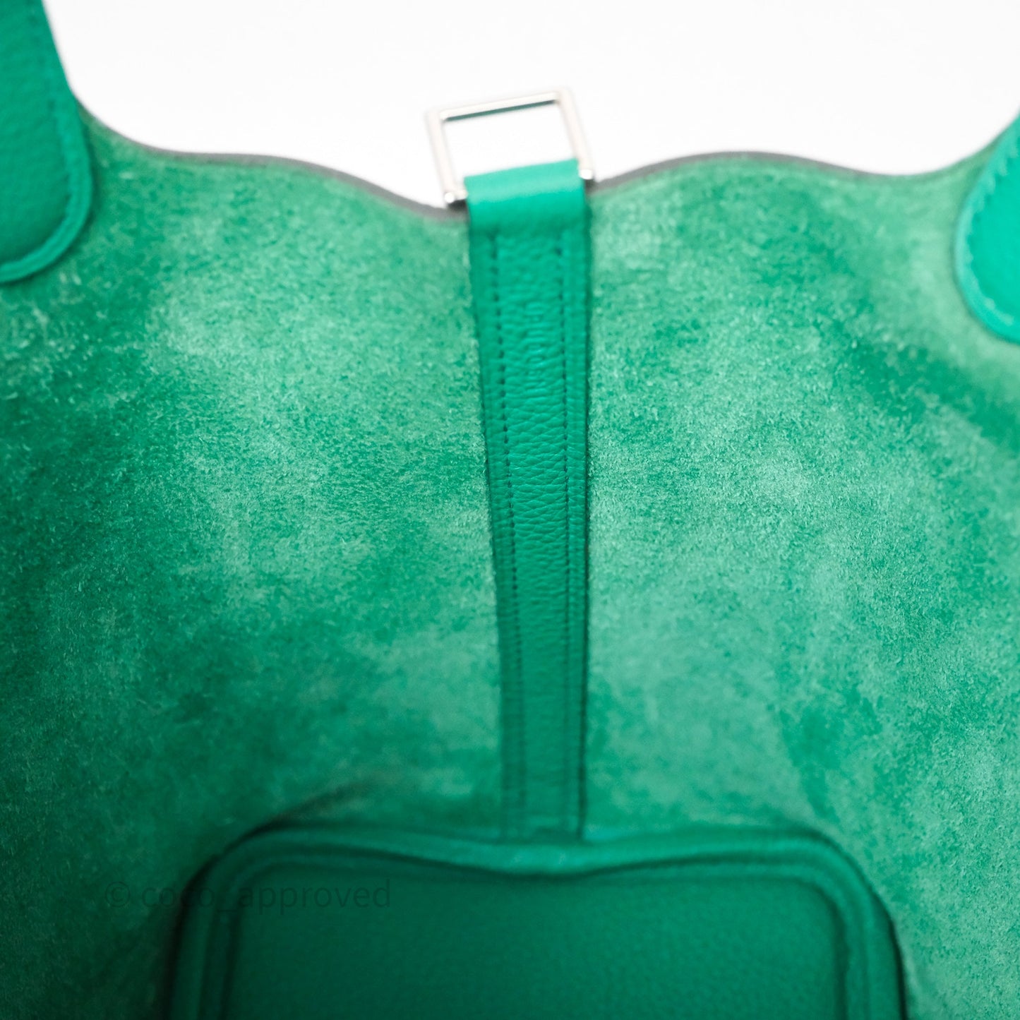 Hermes Picotin 18 Vert Jade O6 Clemence Palladium Hardware