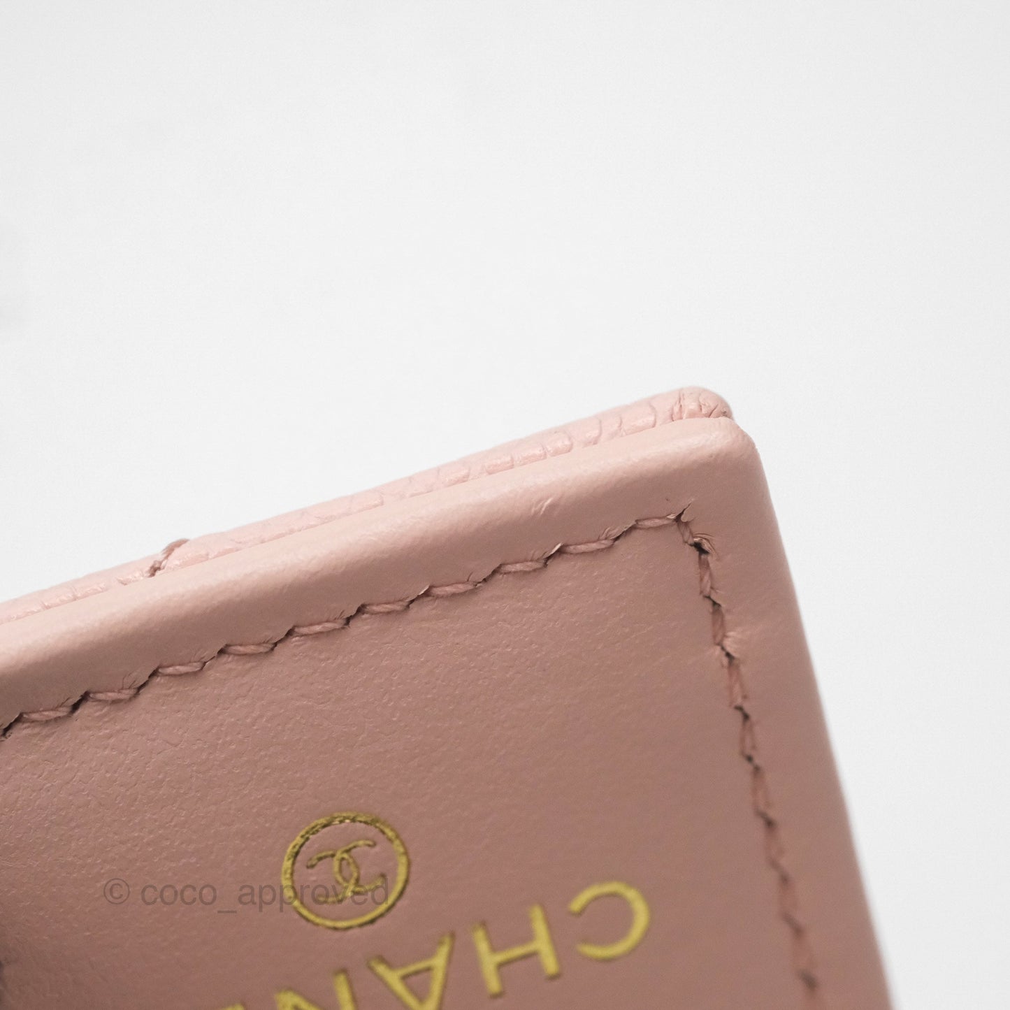 Chanel Quilted Small Classic Flap Trifold Wallet Pink Caviar Gold Hardware
