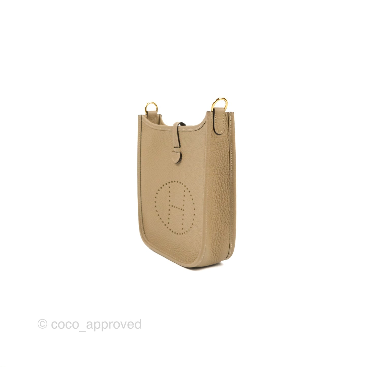 Hermès Mini Evelyne 16 Trench Clemence Gold Hardware