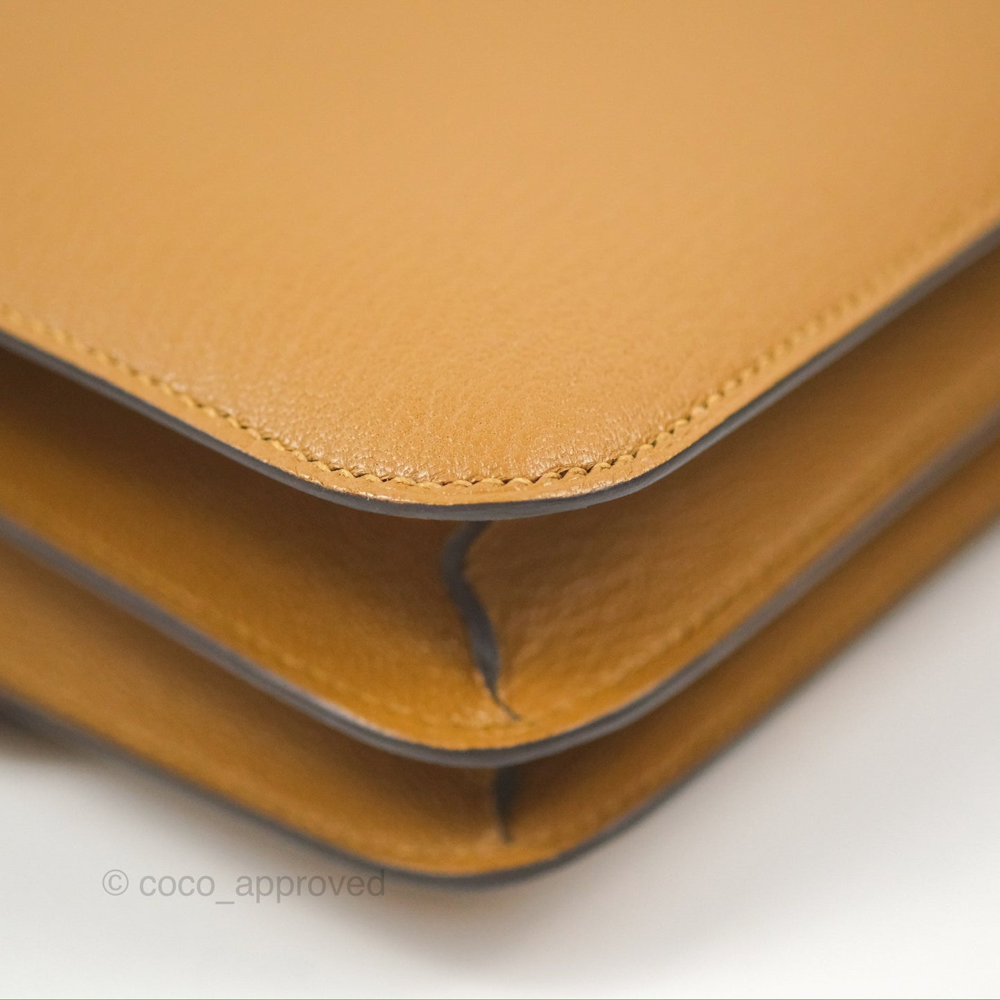 Hermès Constance Mini 18cm Kraft Chevre Mysore Gold Hardware