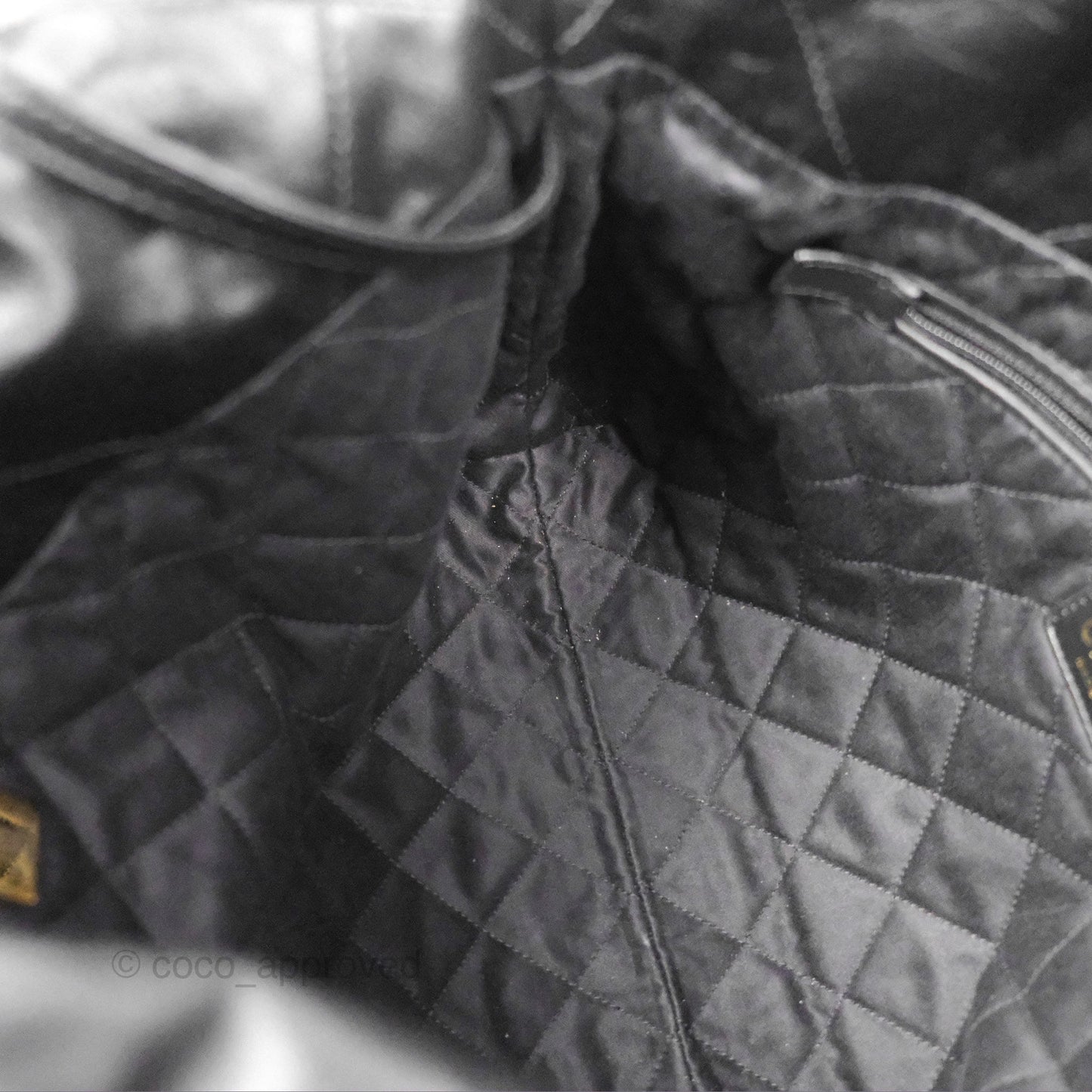Chanel 22 Small Black Aged Calfskin Aged Gold Hardware