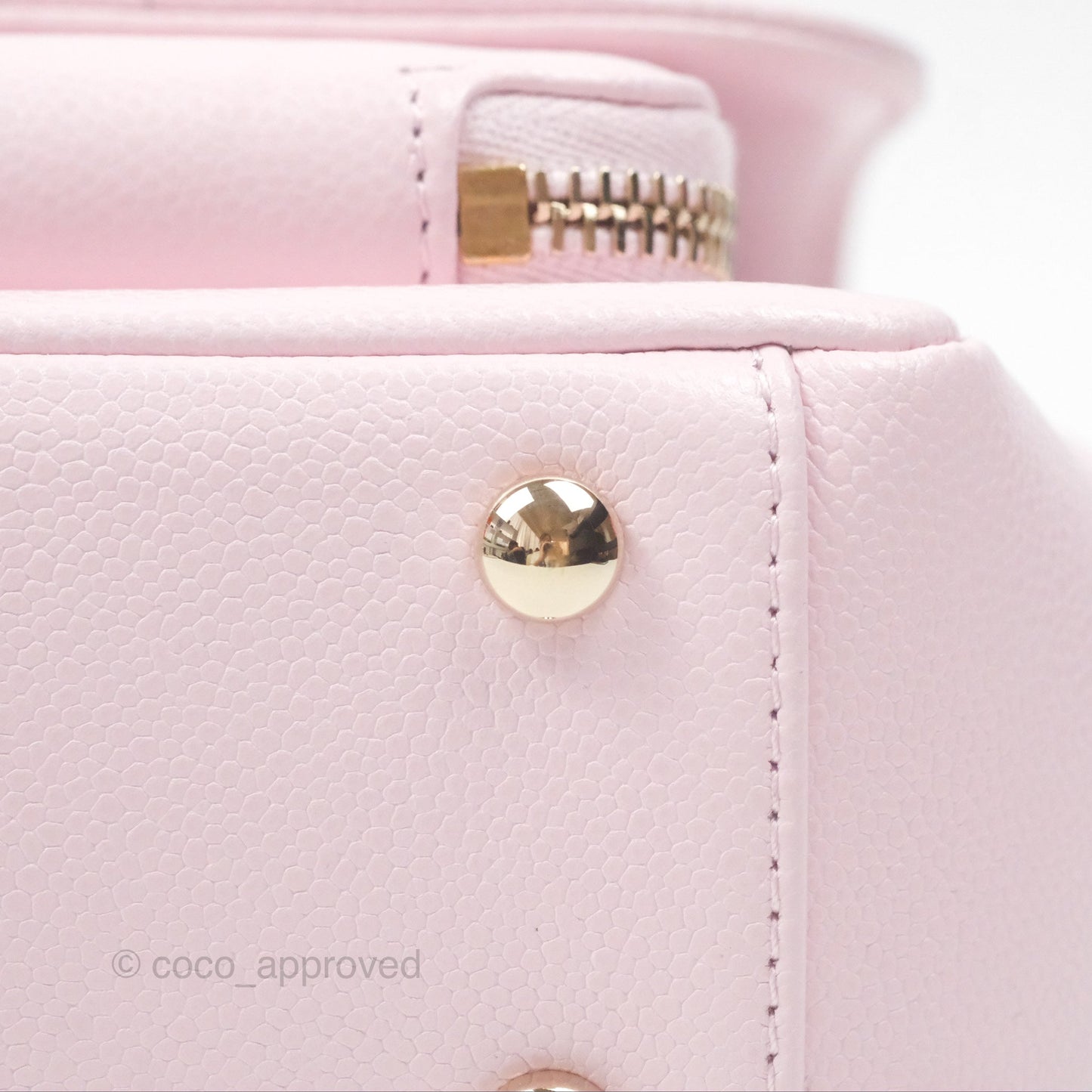 Chanel Quilted Small Business Affinity Flap Light Pink Caviar Gold Hardware