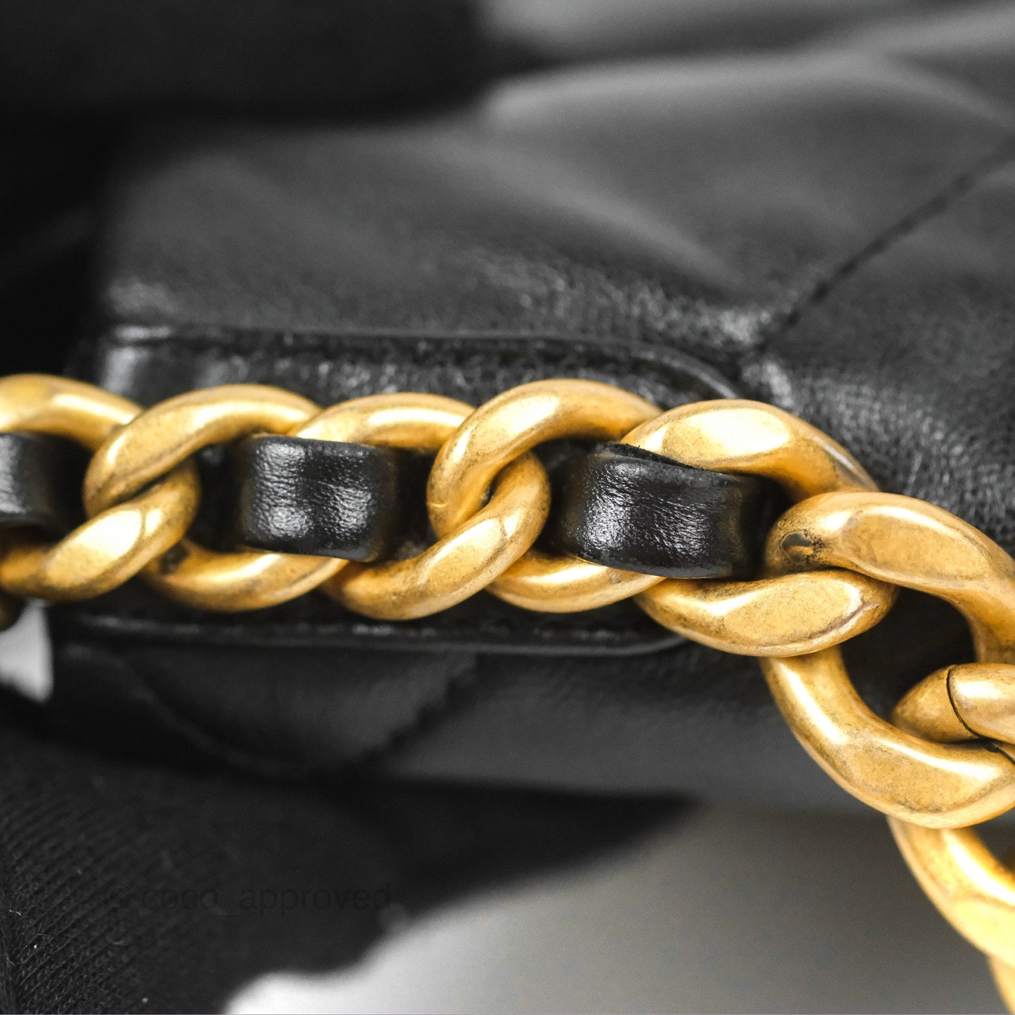 Chanel 19 Small Black Goatskin Mixed Hardware
