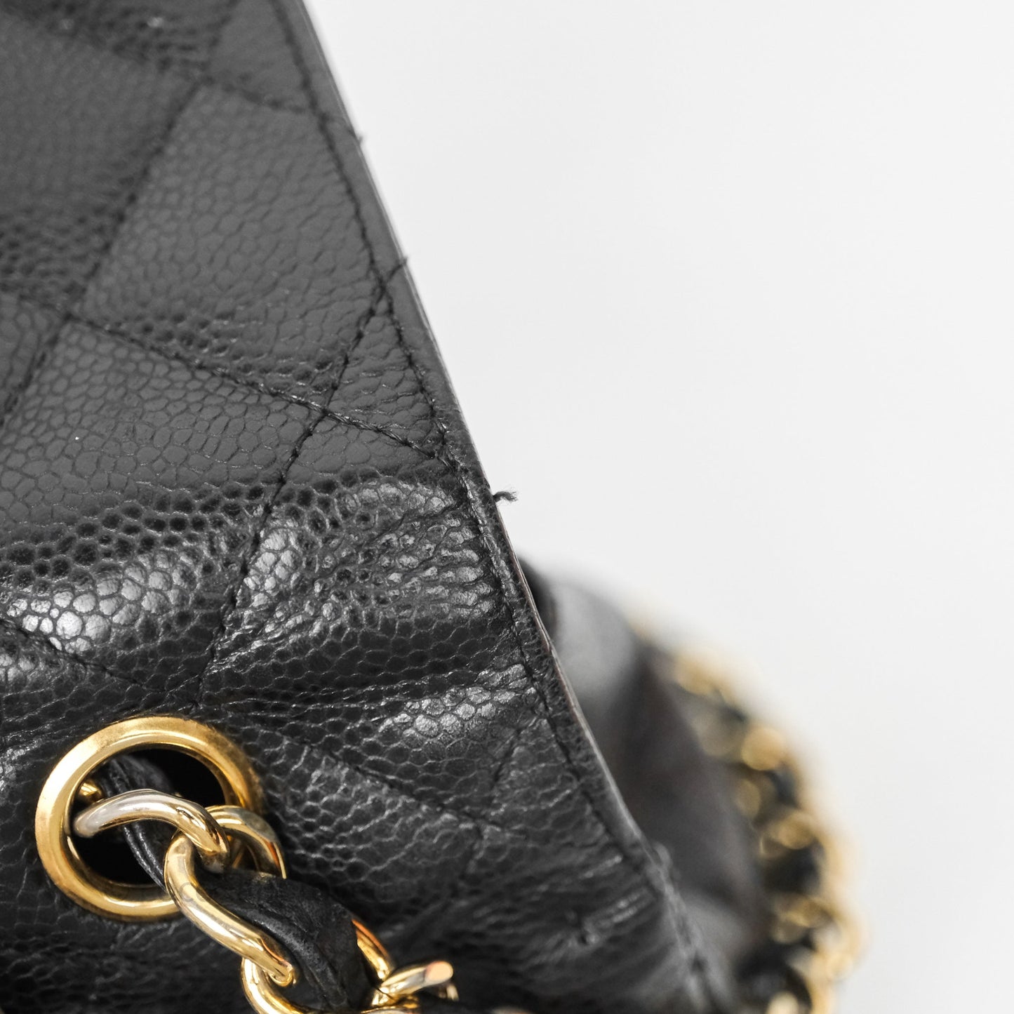 Chanel Jumbo Single Flap Black Caviar Gold Hardware⁣⁣