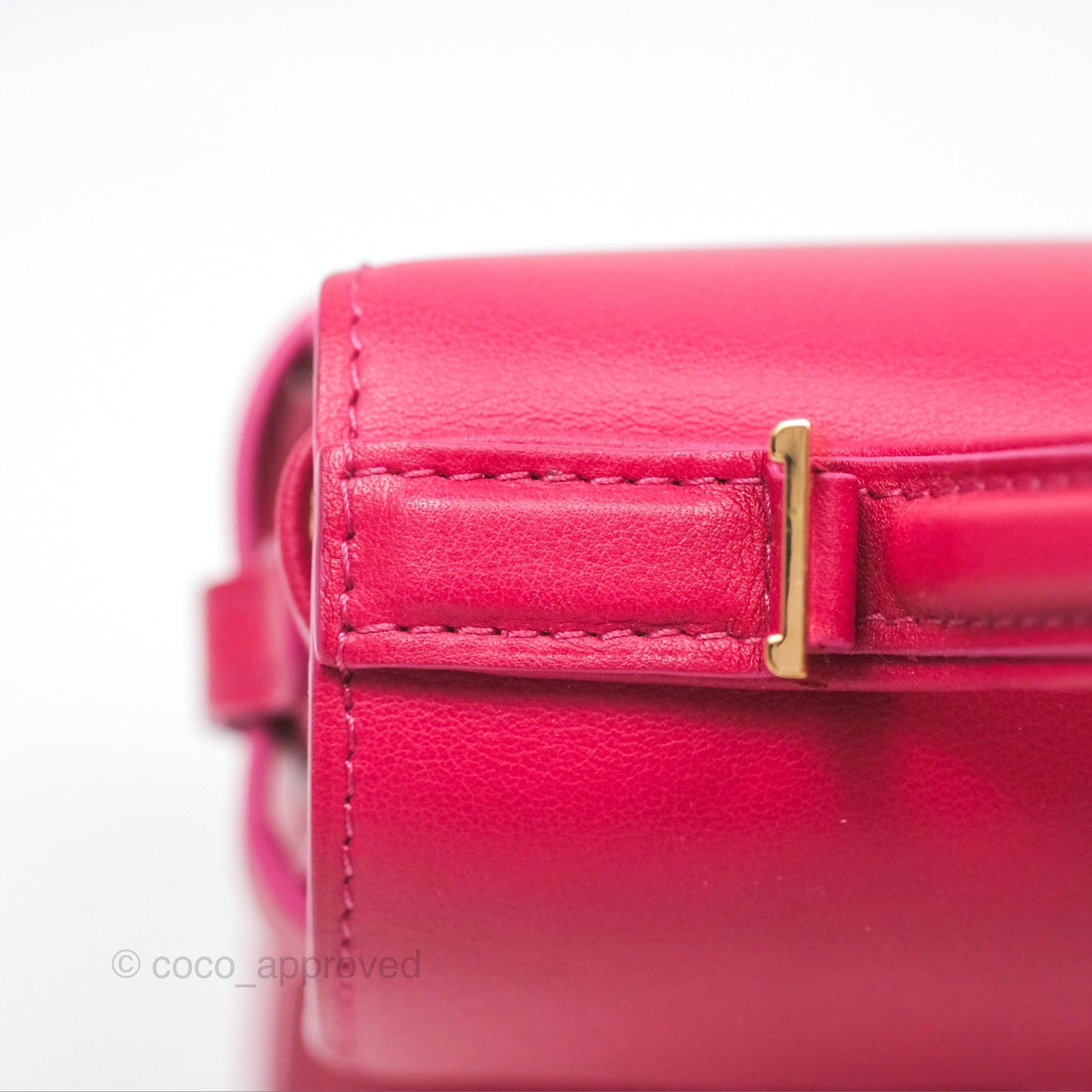 Delvaux Tempête Mini in Silky Calf Framboise