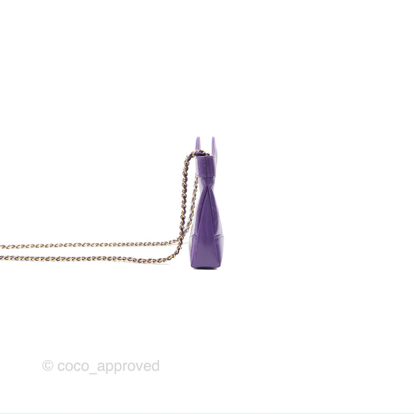 Chanel Nano 31 Purple Gold Hardware 24C