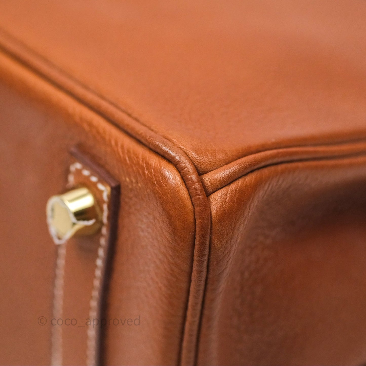 Hermès Birkin 25 Retourne Fauve 34 Barenia Gold Hardware