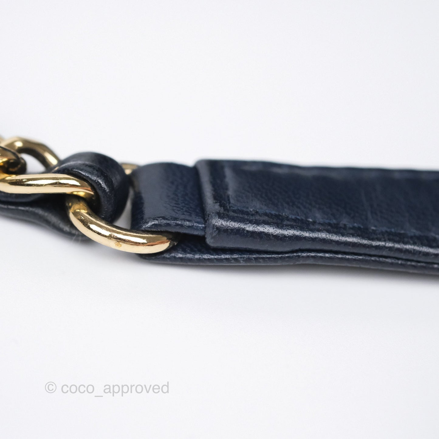 Chanel Small Trendy CC Navy Lambskin Gold Hardware
