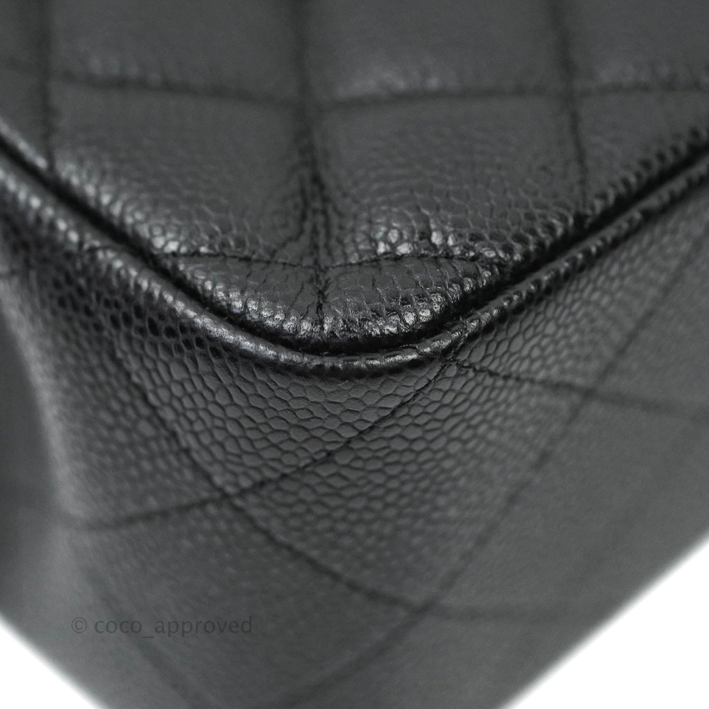 Chanel Jumbo Double Flap Black Caviar Silver Hardware⁣⁣