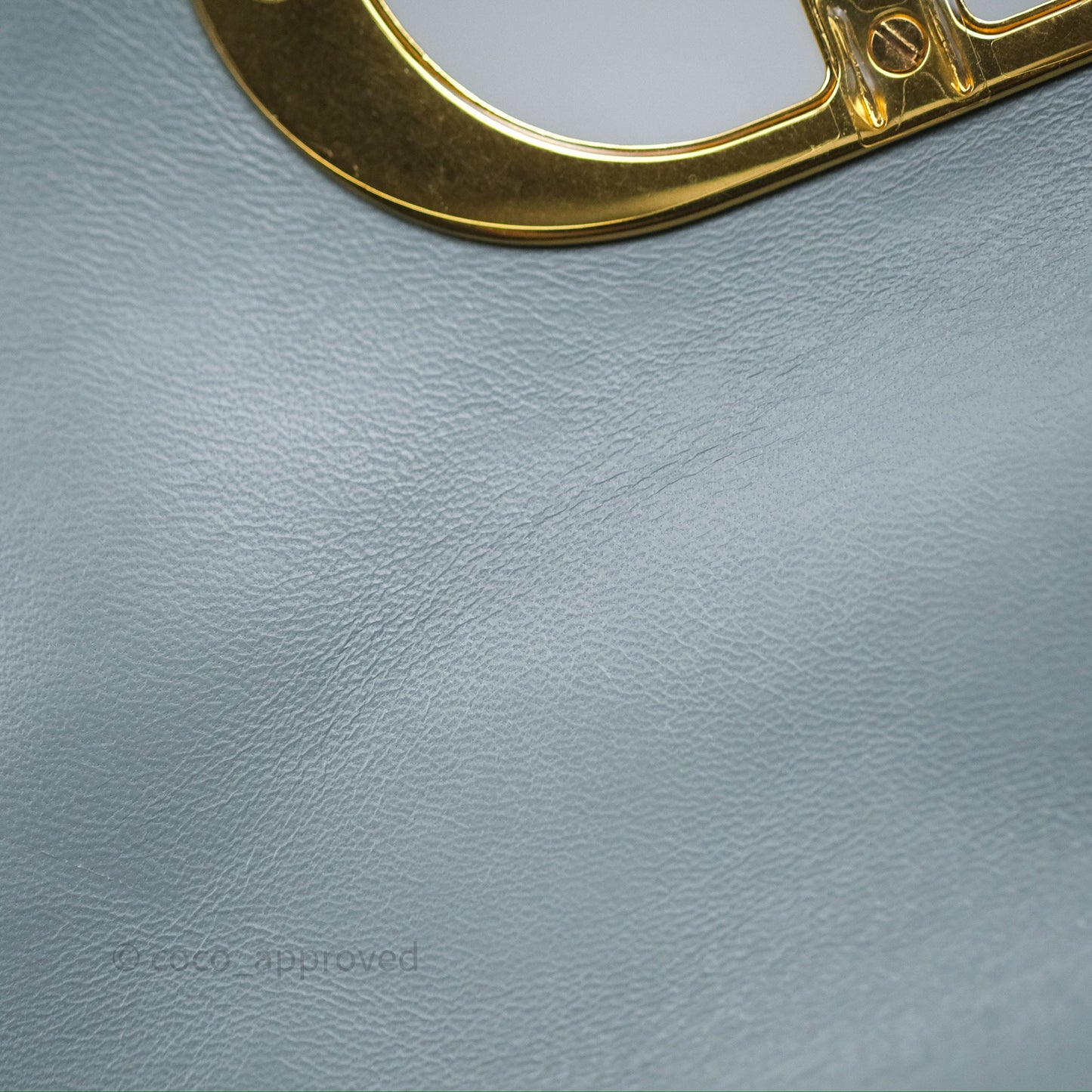 Dior Small Caro Bag Grey Supple Cannage Calfskin